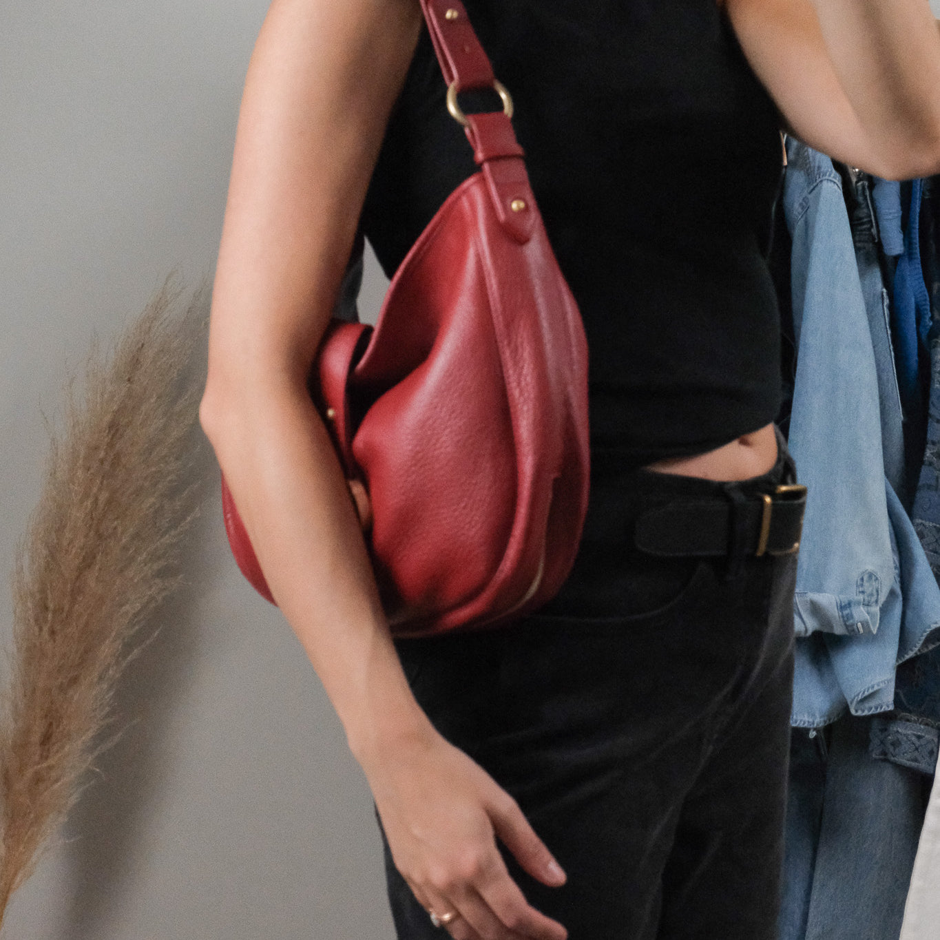 Vintage x Leather Hobo Bag
