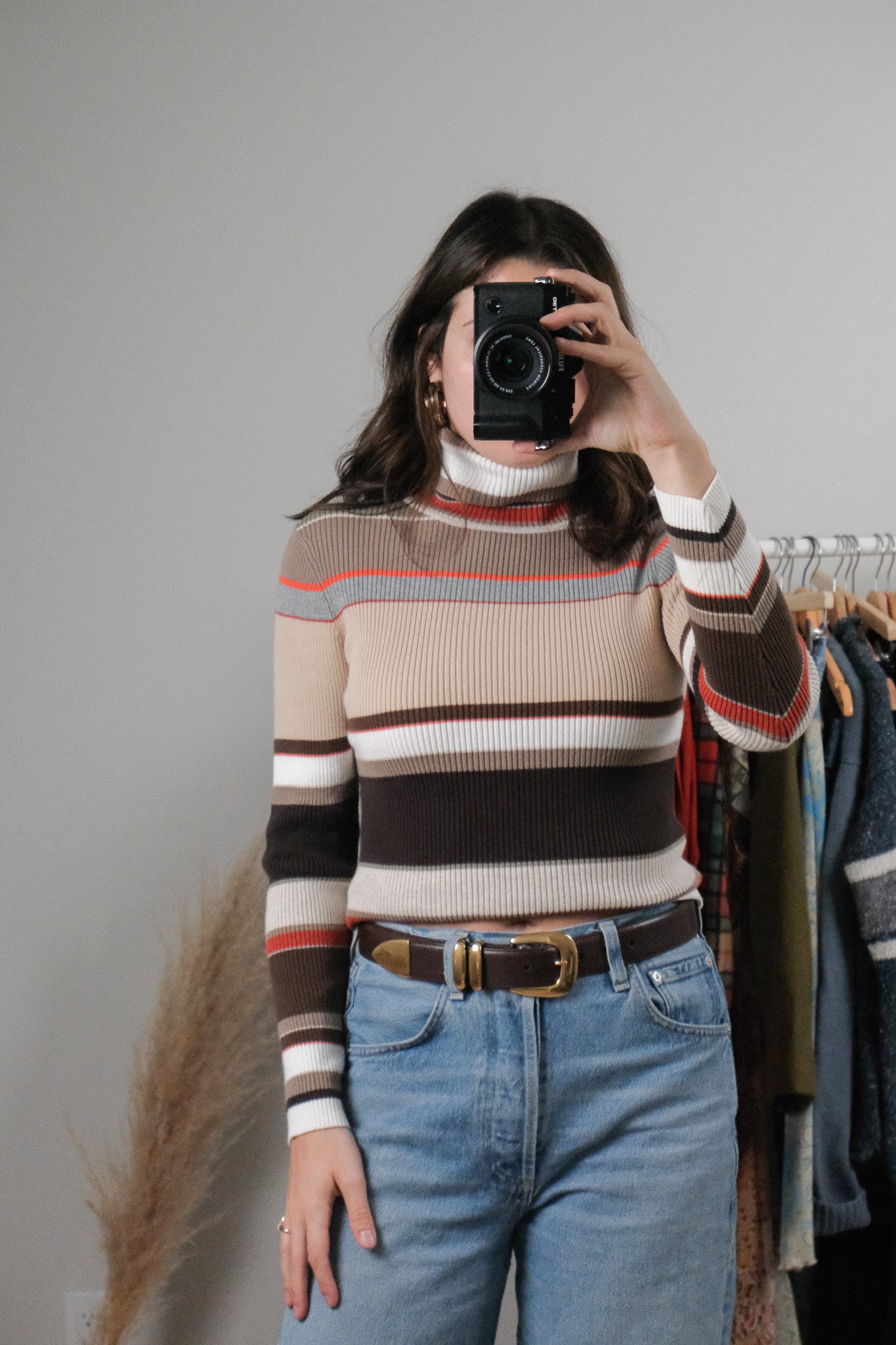 Vintage x Cotton Striped Turtleneck (S)