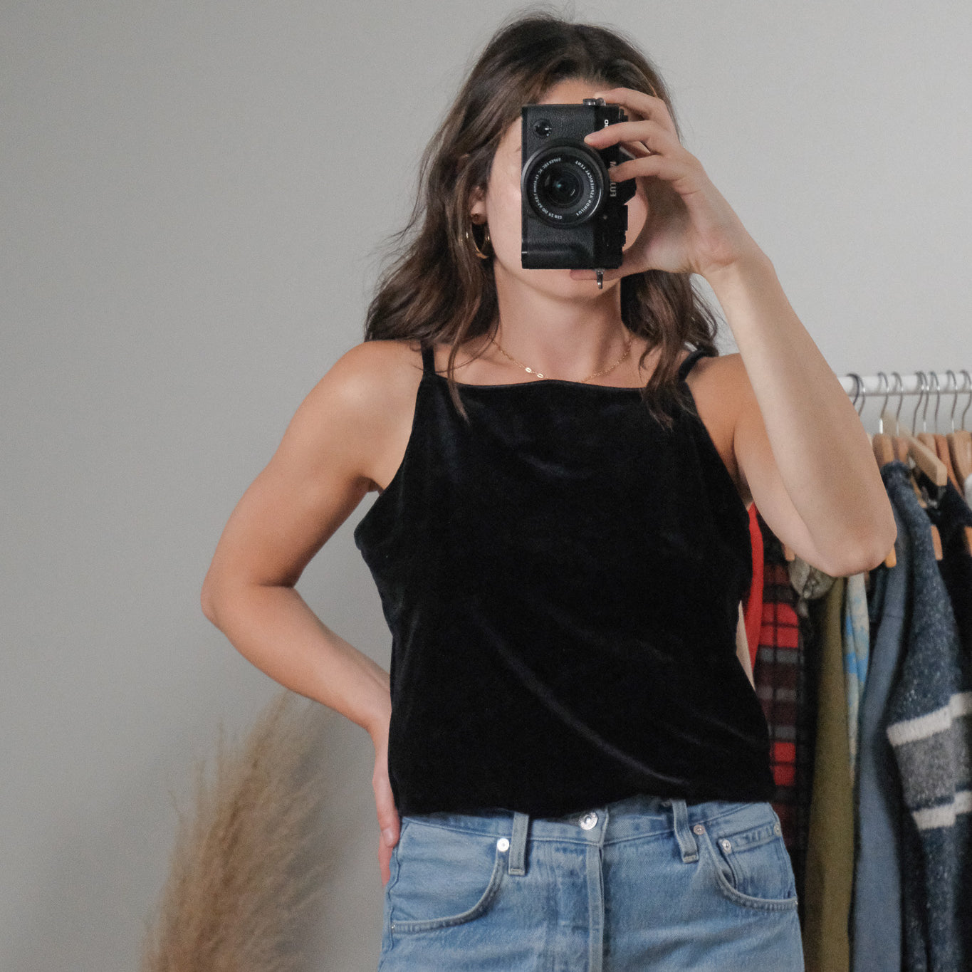 Made in Canada x Vintage x Velvet High Neck Tank (M/L)