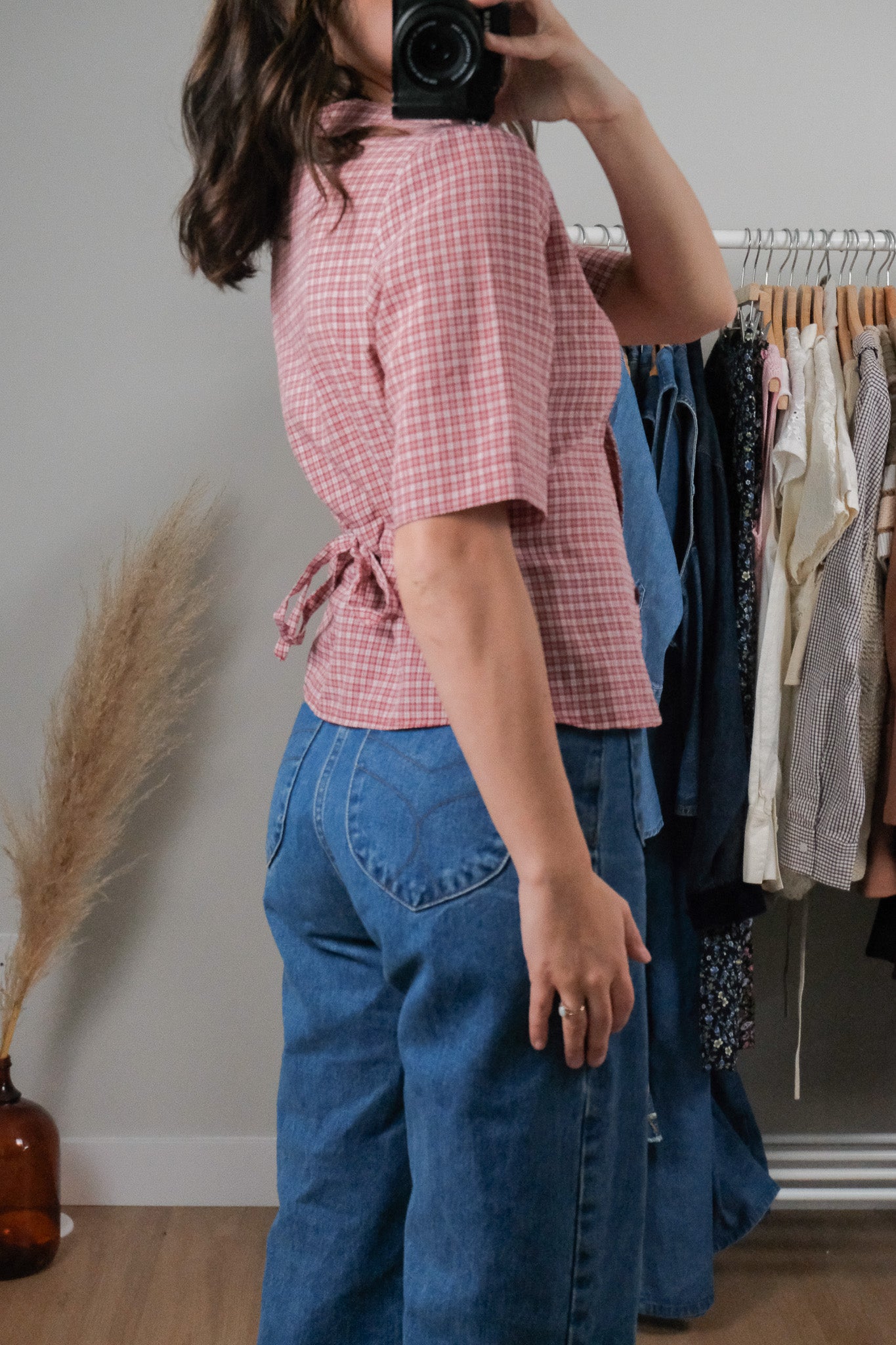 Vintage x Gingham Tie Up Blouse (4/6)