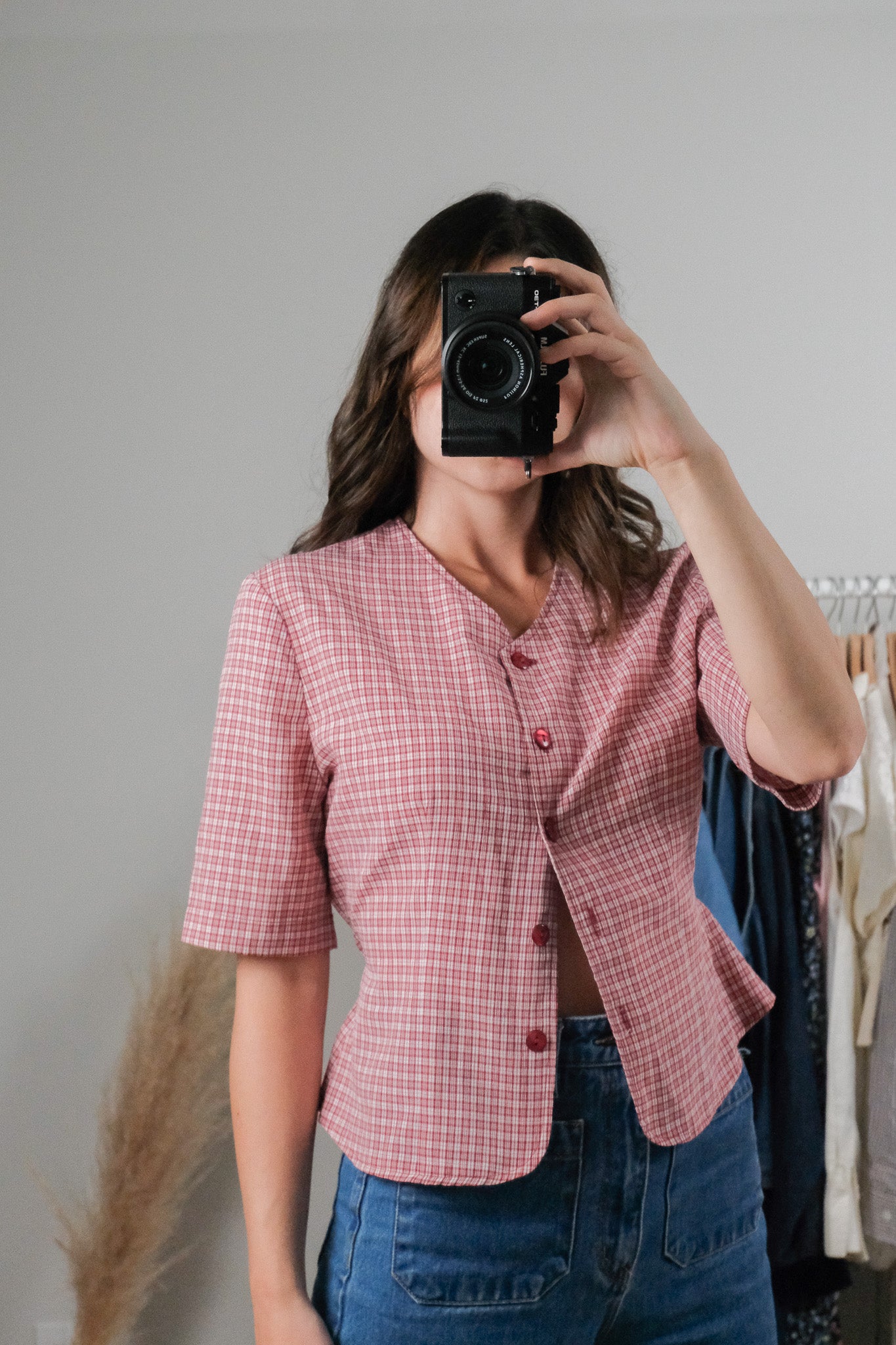 Vintage x Gingham Tie Up Blouse (4/6)