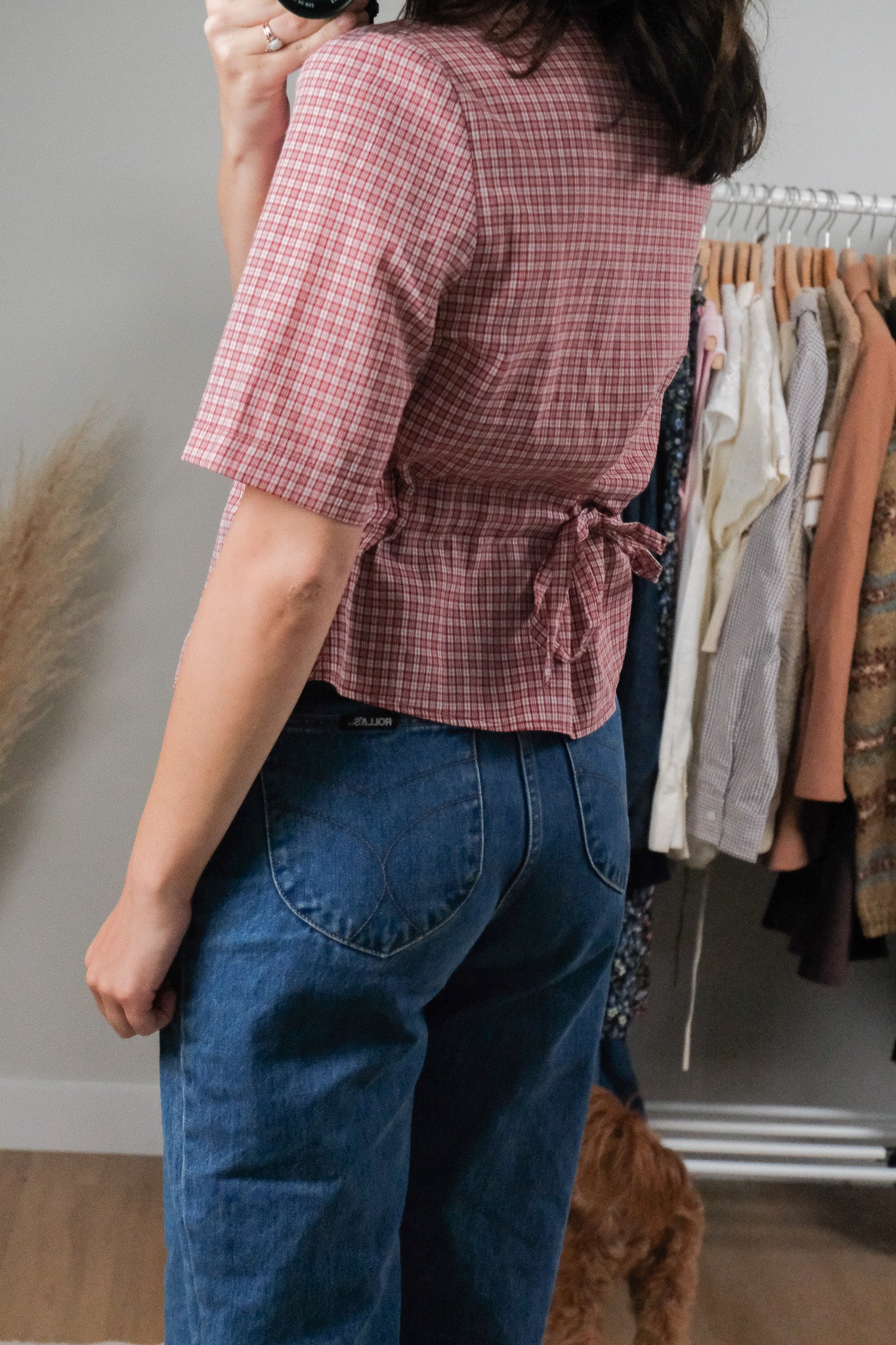 Vintage x Gingham Tie Up Blouse (4/6)