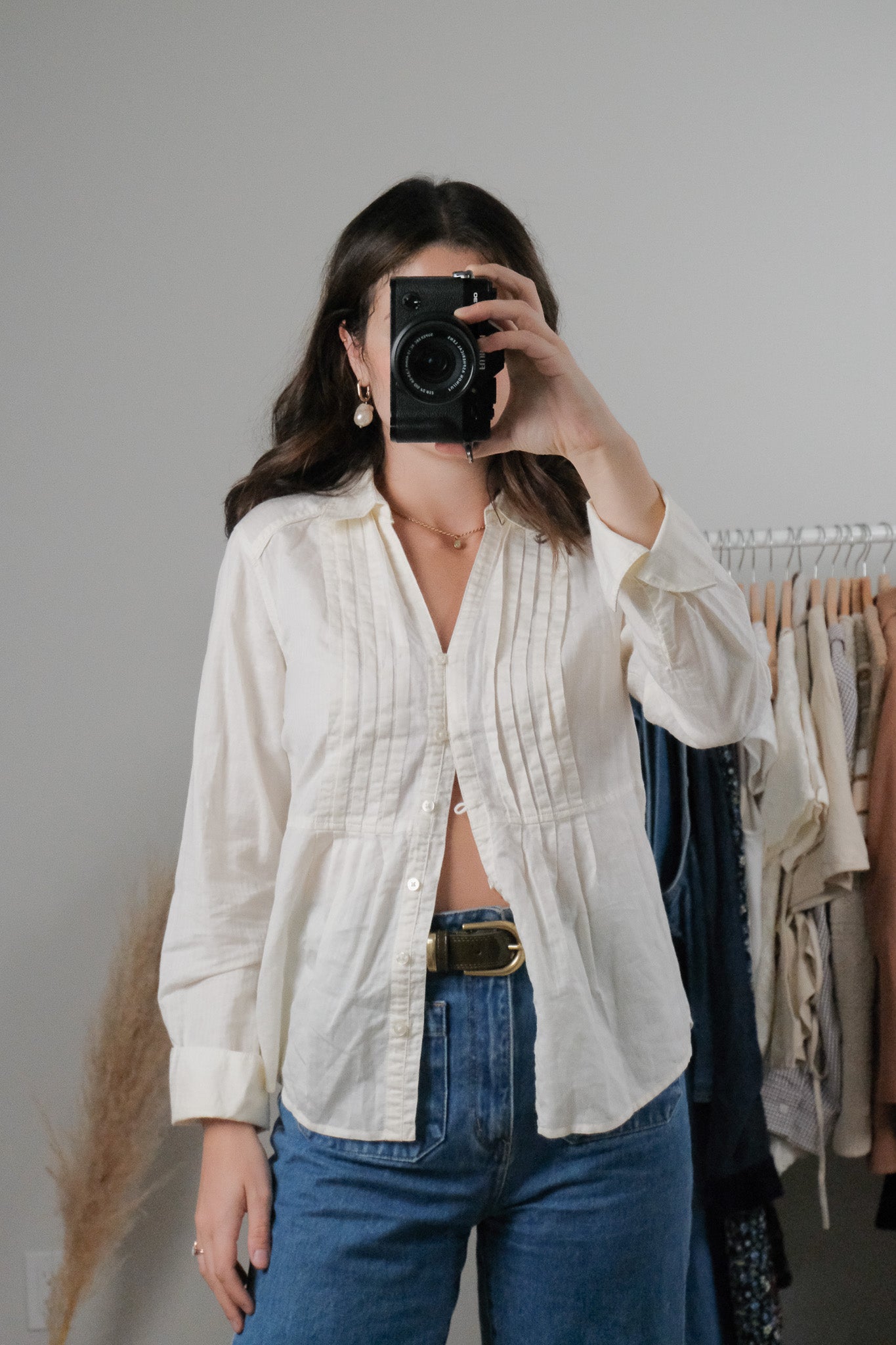 Vintage x Cotton/Linen Blouse (S)