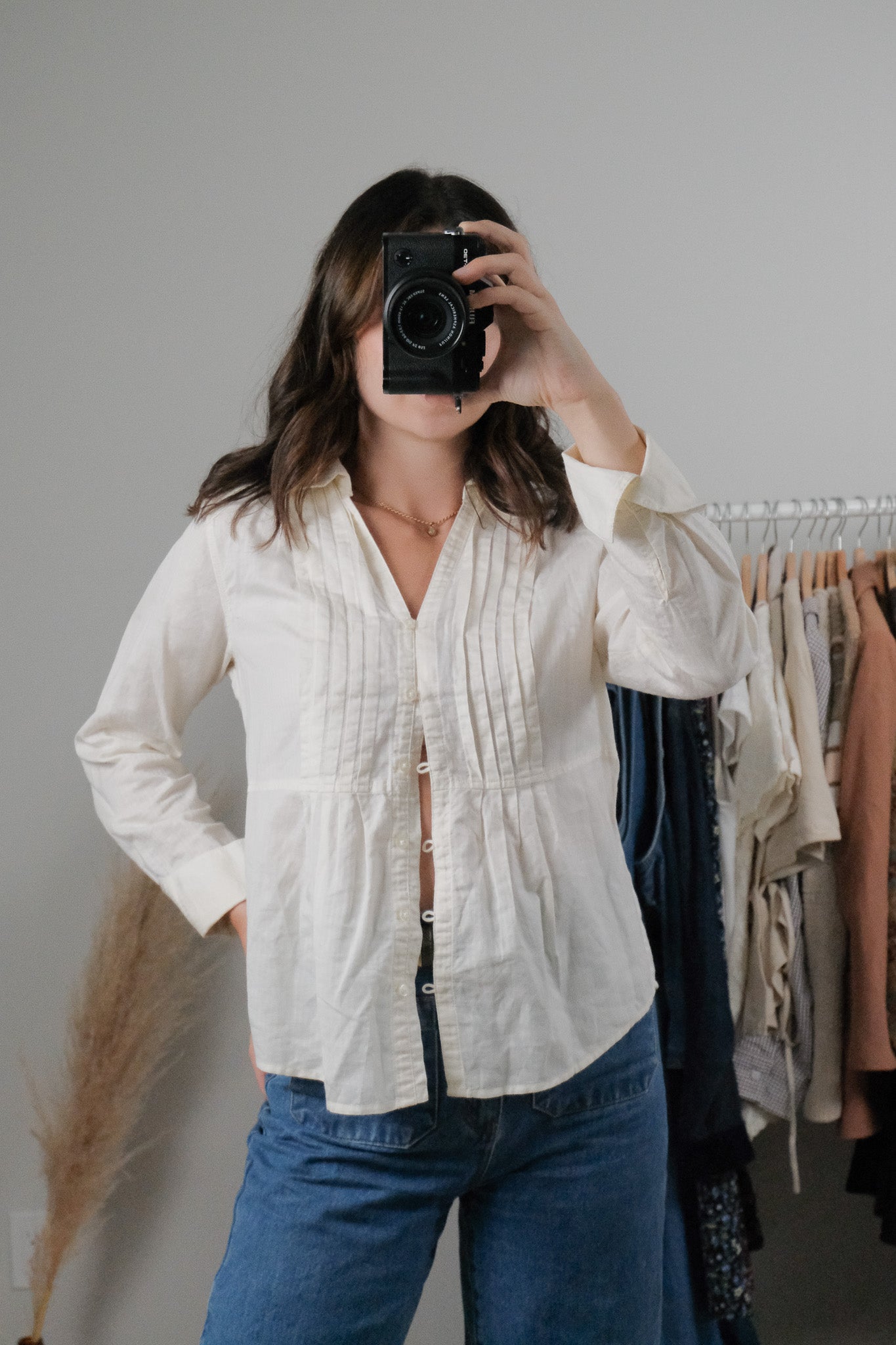 Vintage x Cotton/Linen Blouse (S)