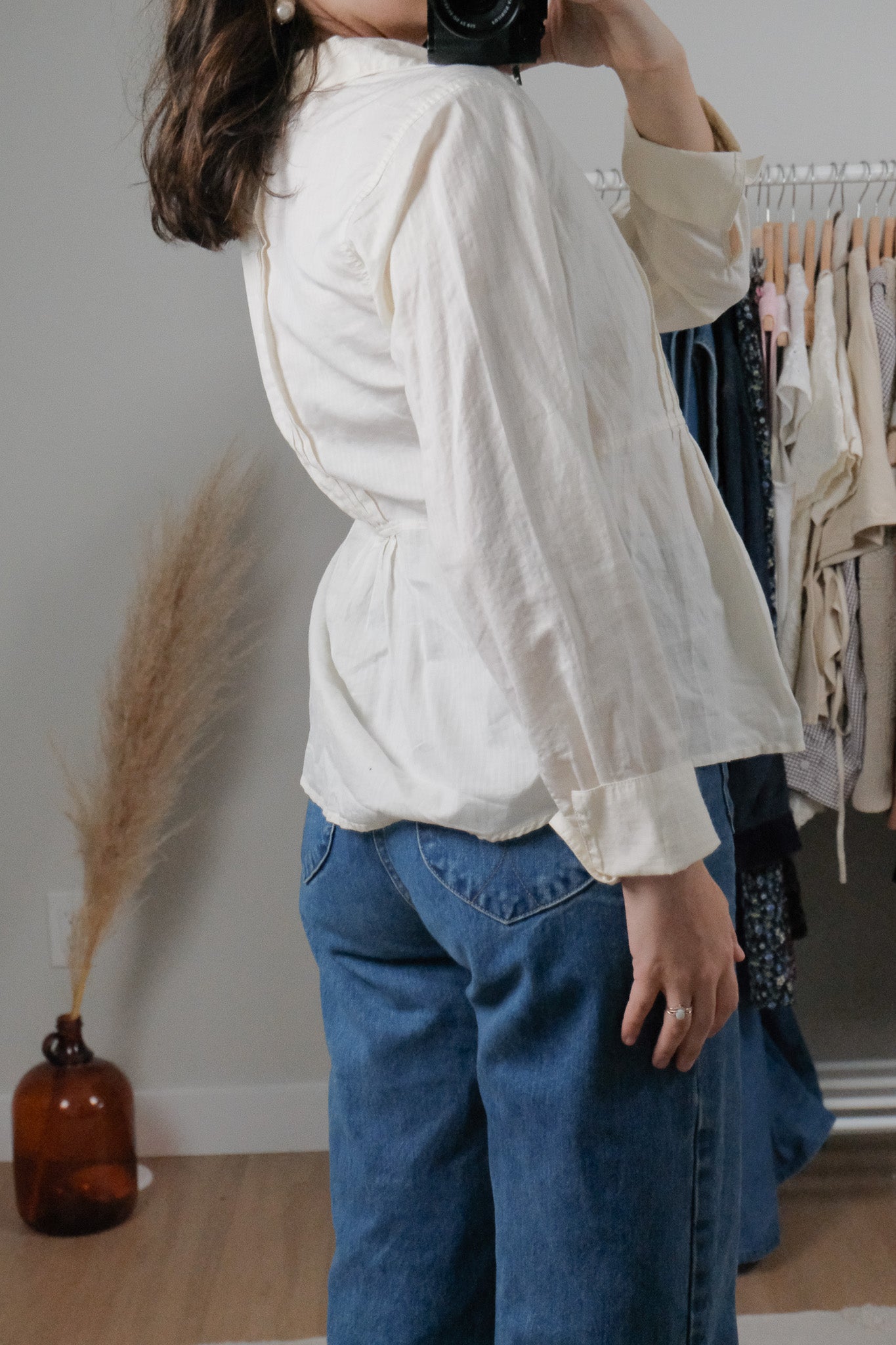 Vintage x Cotton/Linen Blouse (S)