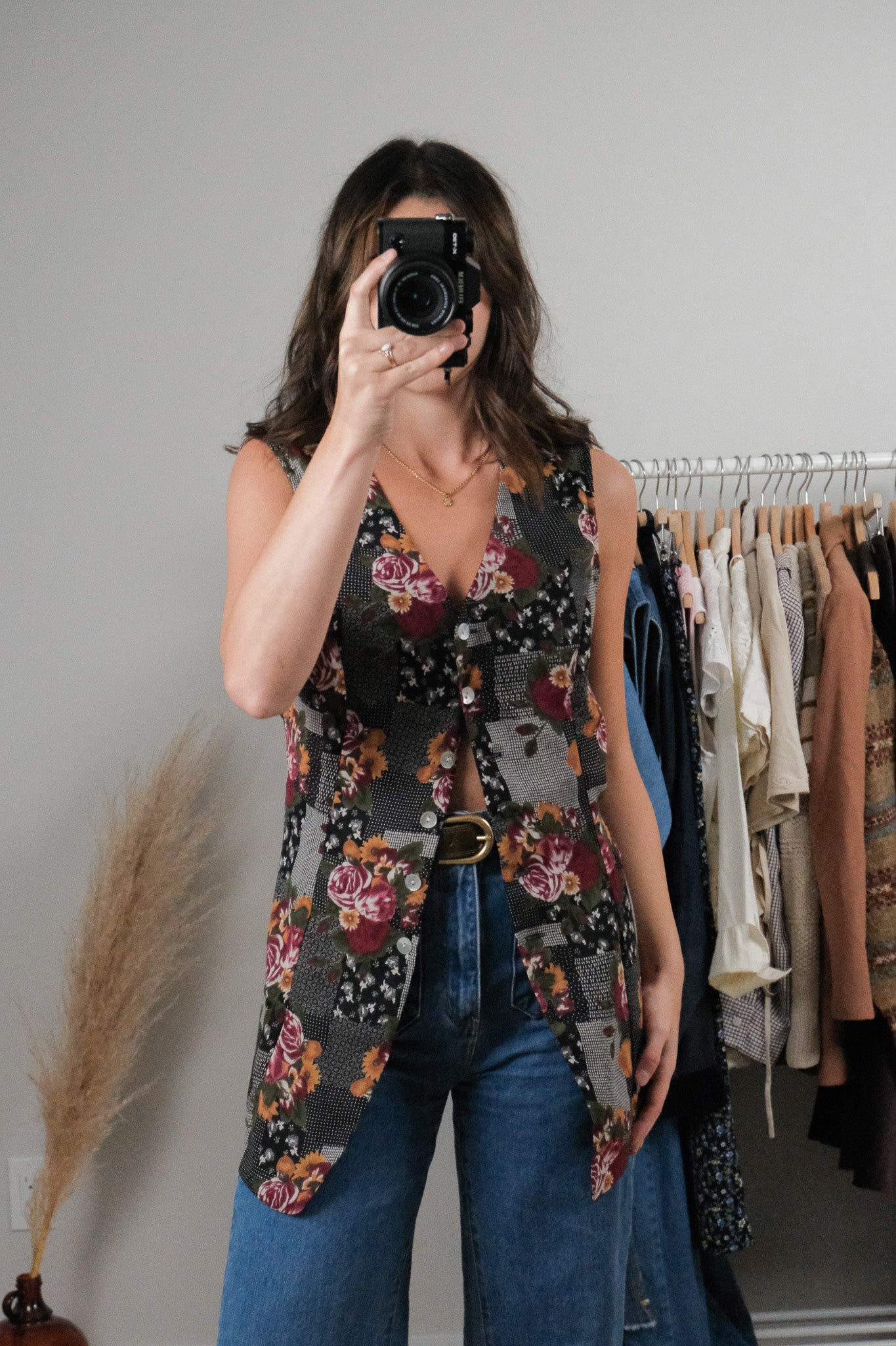 Vintage x Patchwork Floral Vest (S-M)