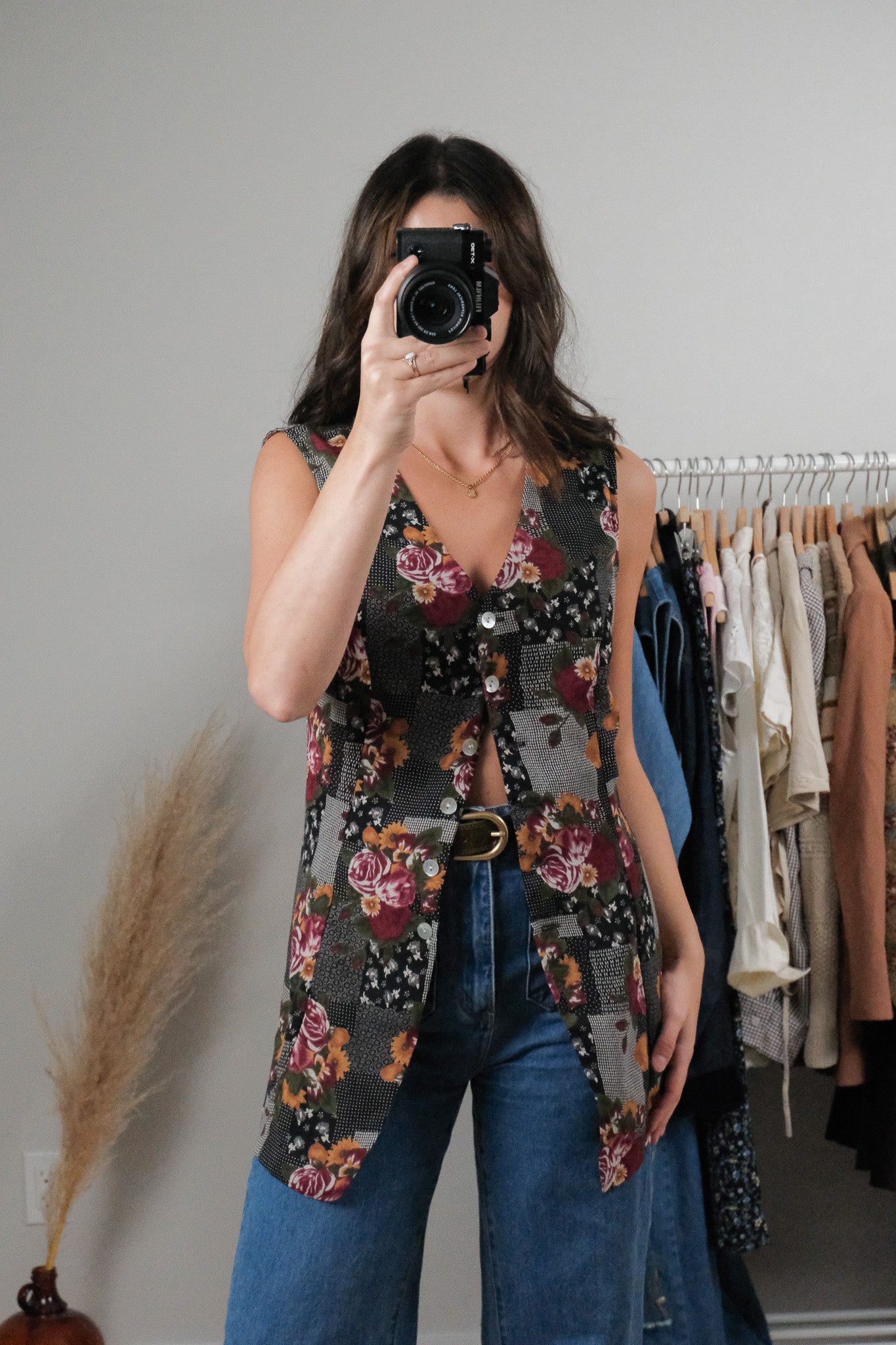 Vintage x Patchwork Floral Vest (S-M)