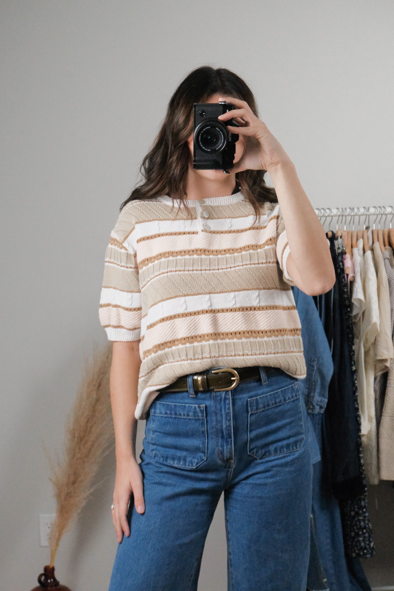 Vintage x Textured Short Sleeve Knit (S)