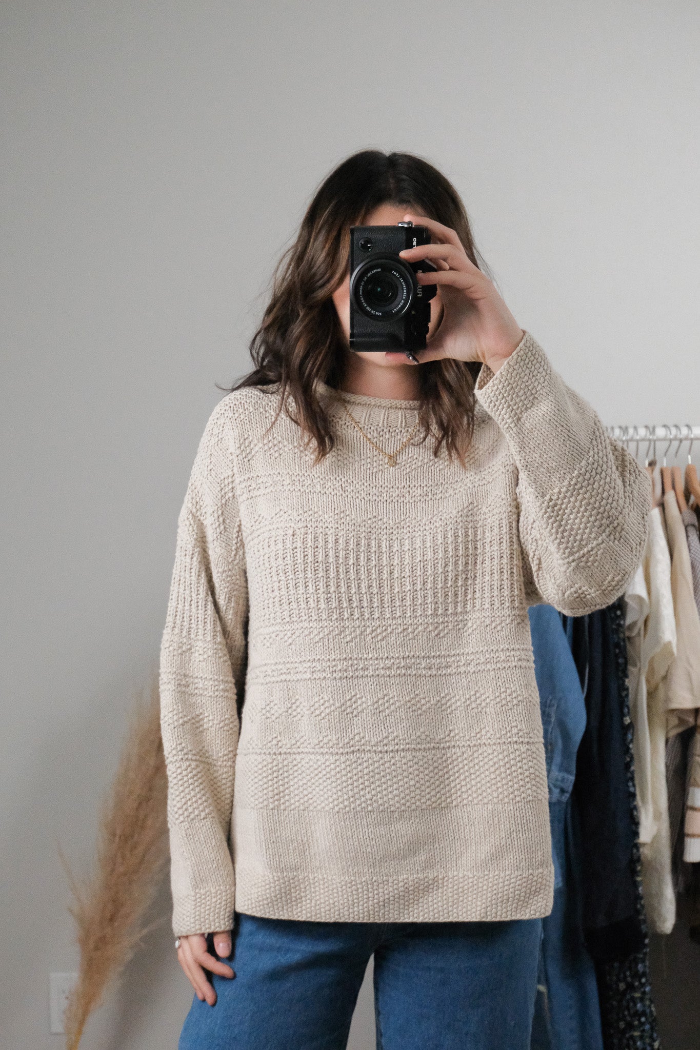 Vintage x Linen/Cotton Chunky Knit (M)