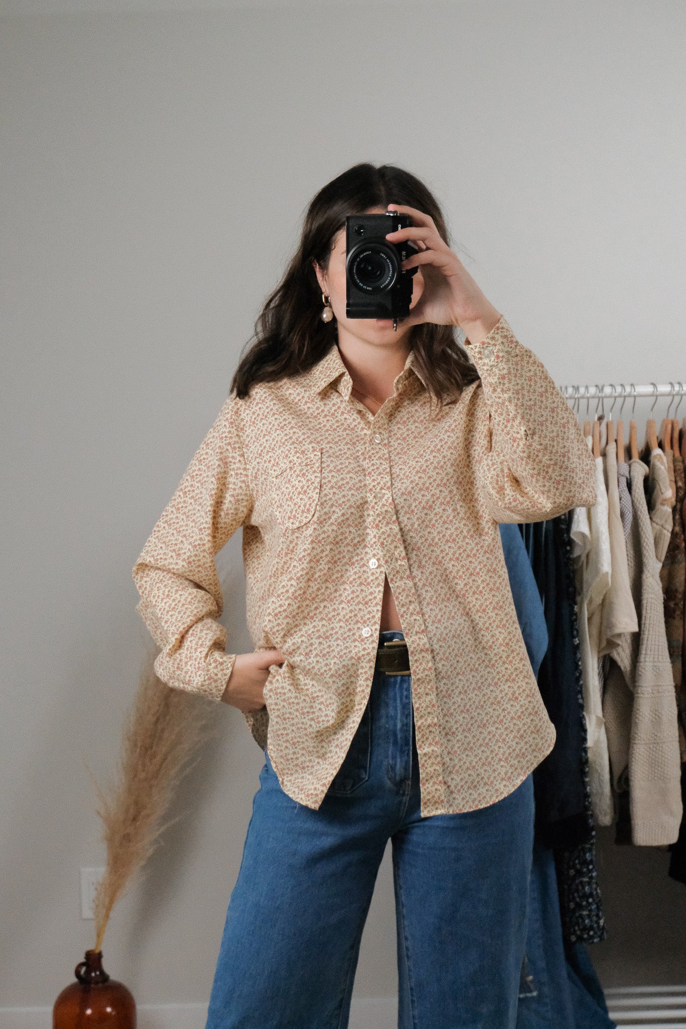 Vintage x Floral Blouse (M)