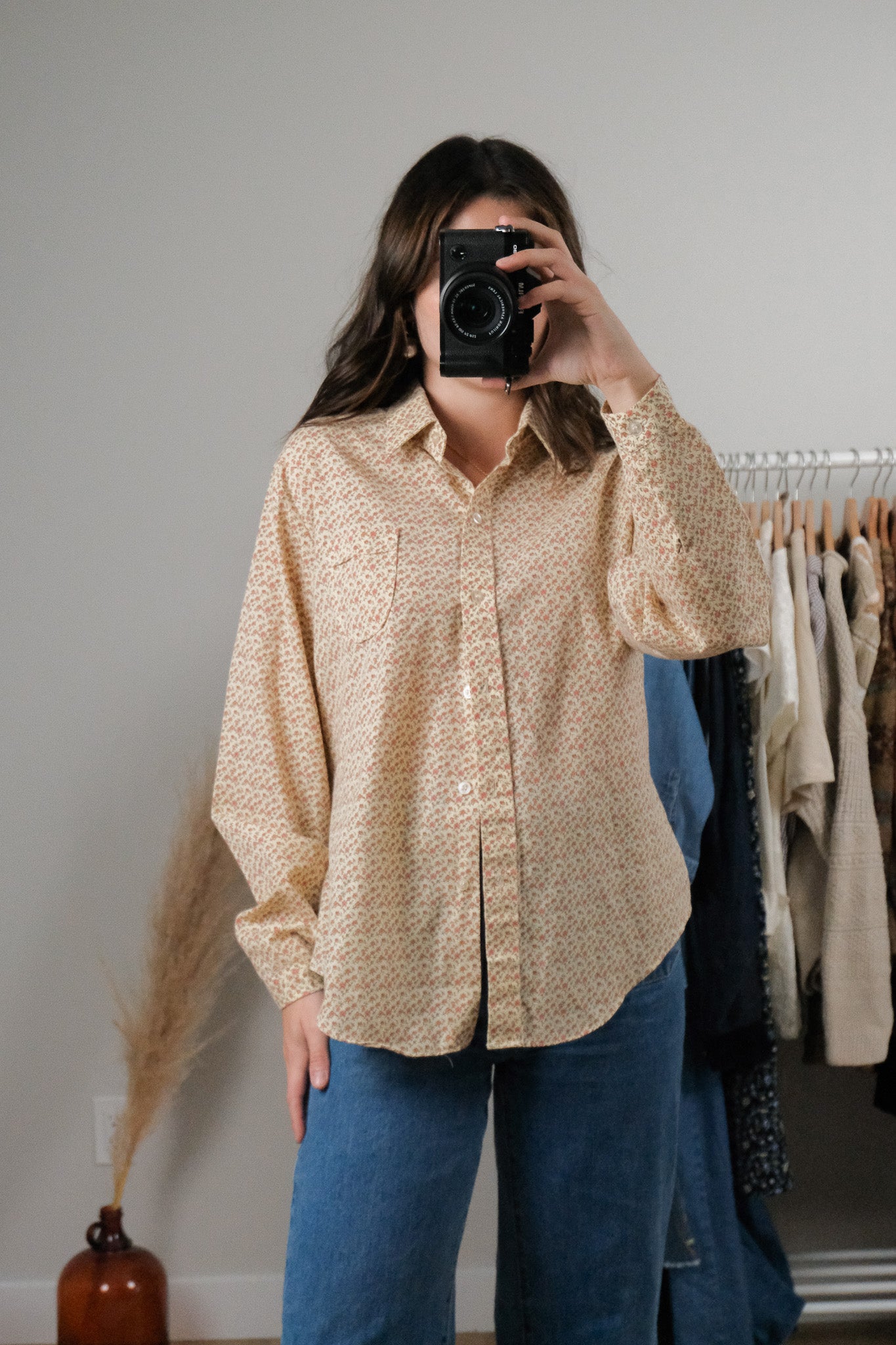 Vintage x Floral Blouse (M)