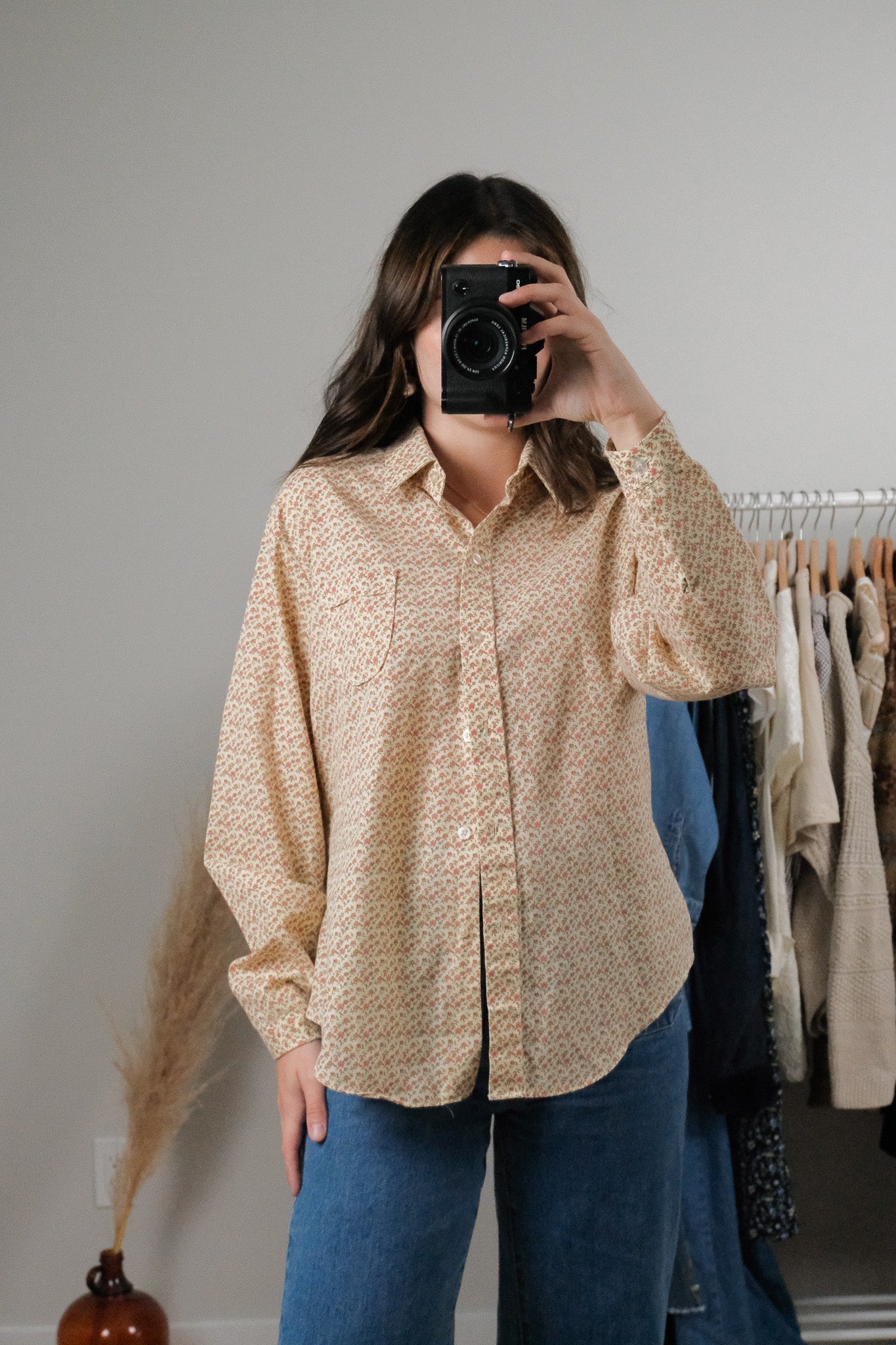 Vintage x Floral Blouse (M)