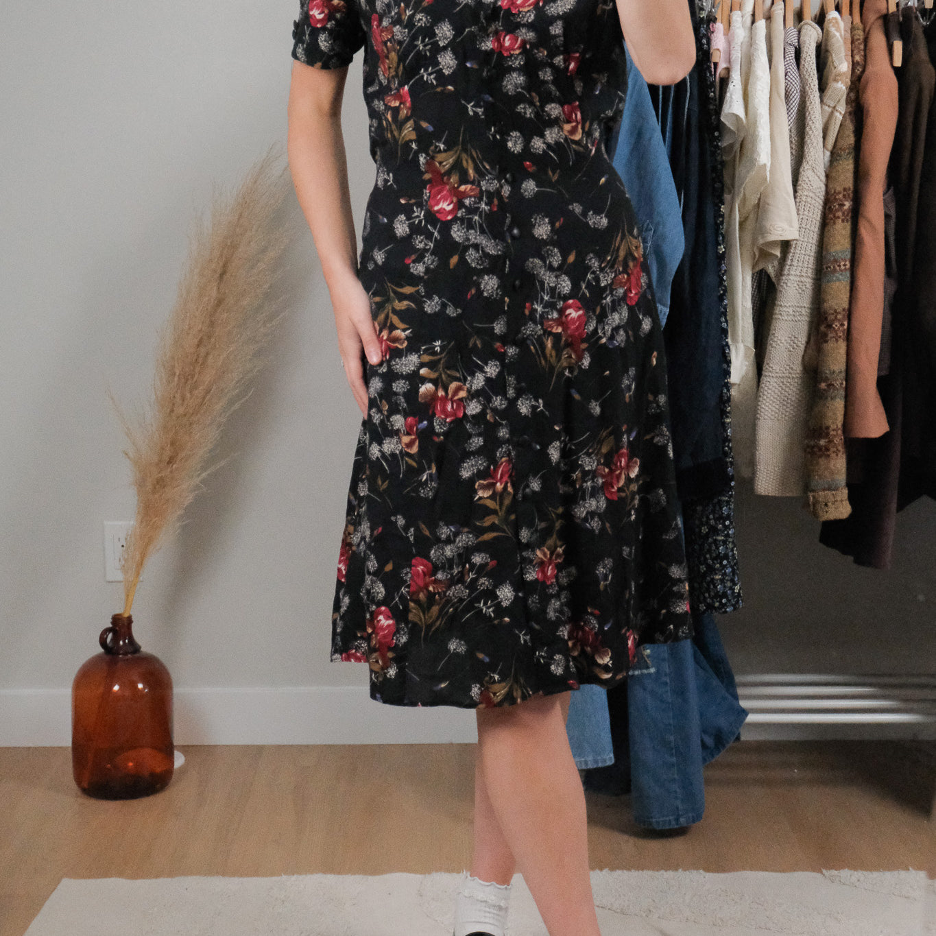 Made in Canada x Vintage x Floral Maxi Dress (8)