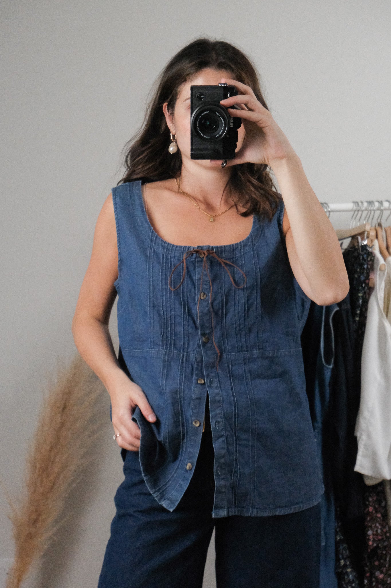 Vintage x Deadstock Denim Vest (XL)