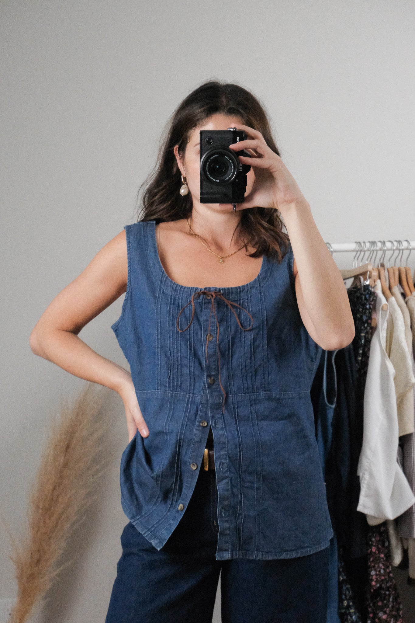 Vintage x Deadstock Denim Vest (XL)