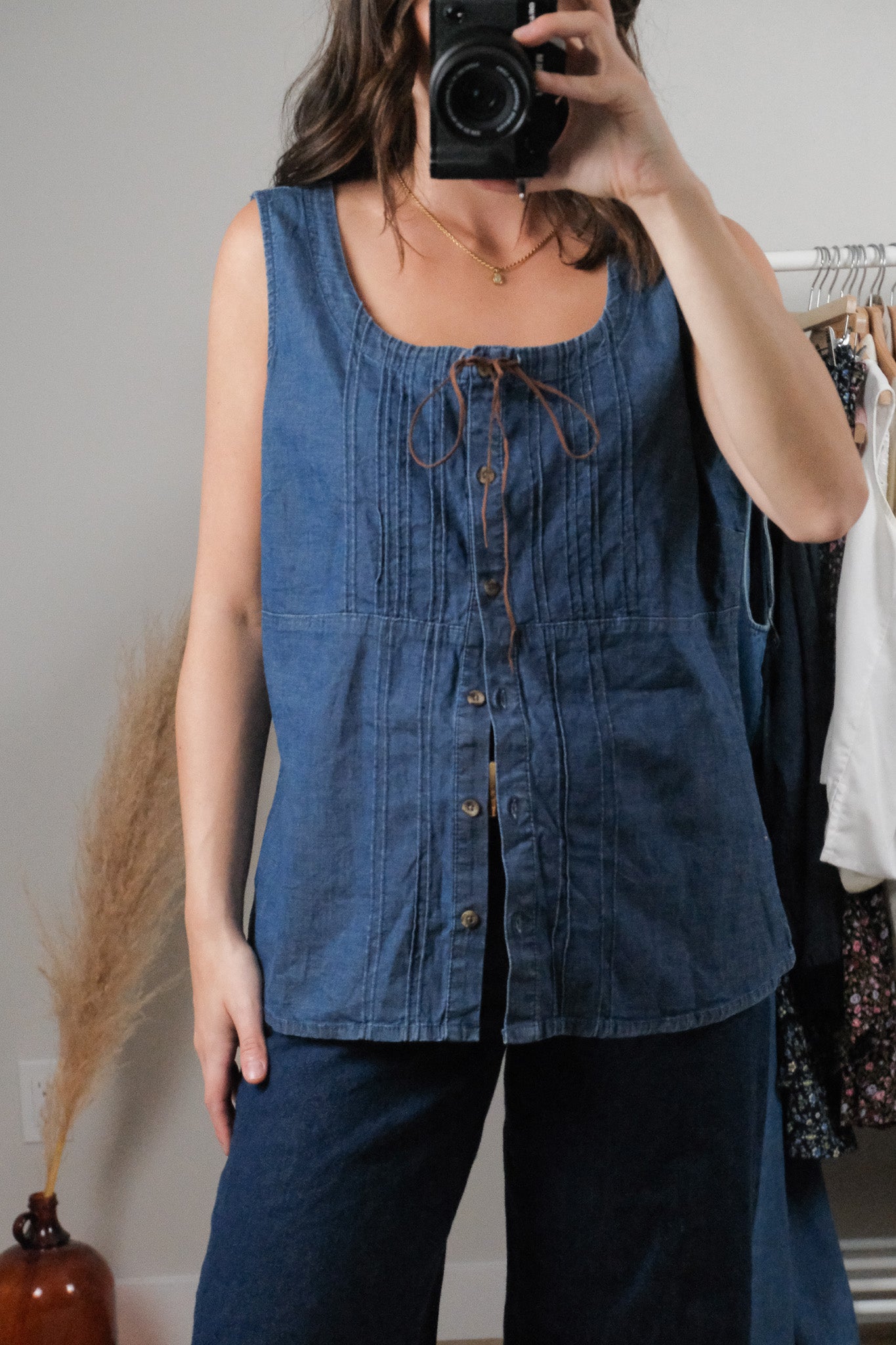 Vintage x Deadstock Denim Vest (XL)