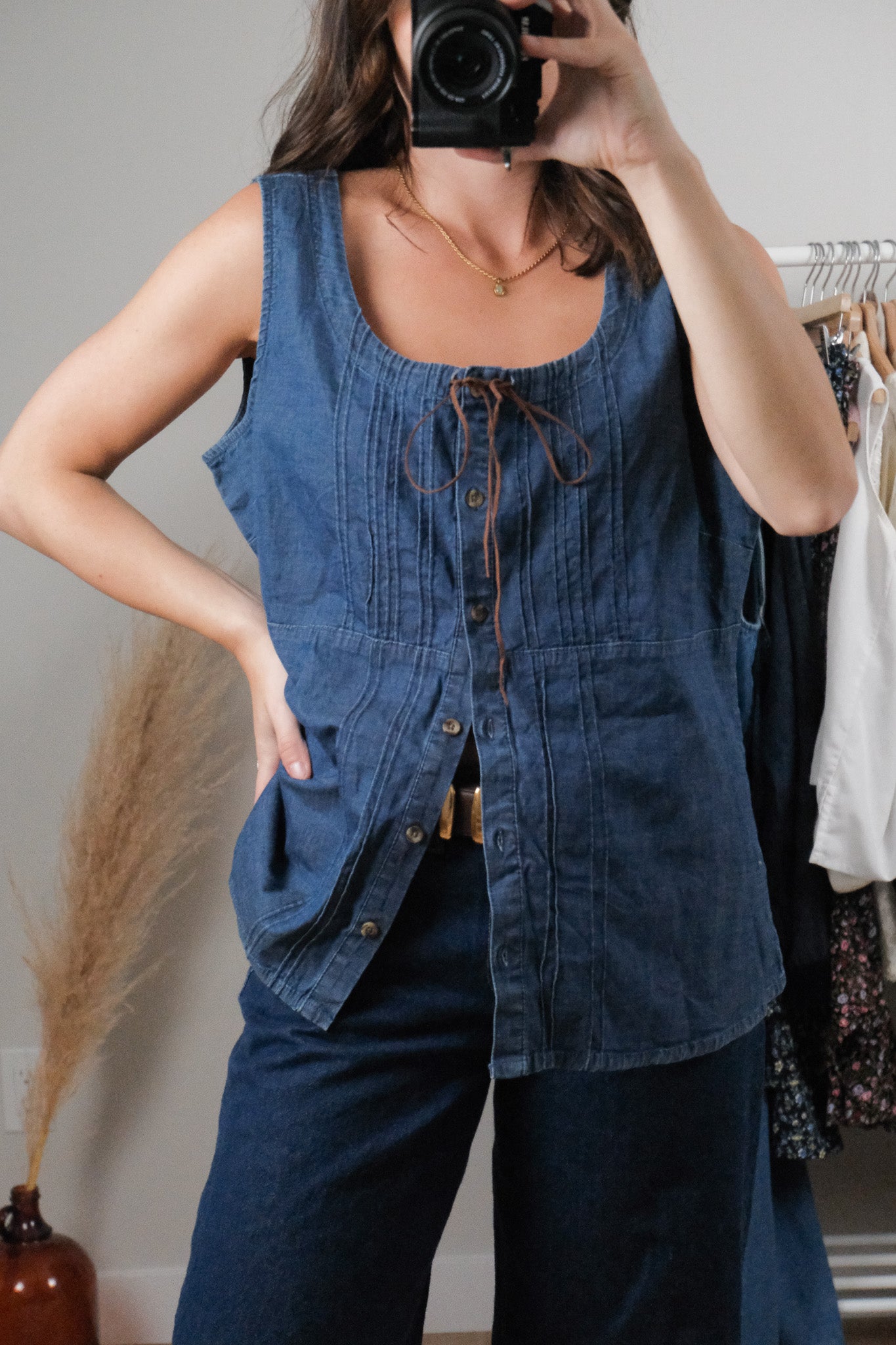 Vintage x Deadstock Denim Vest (XL)