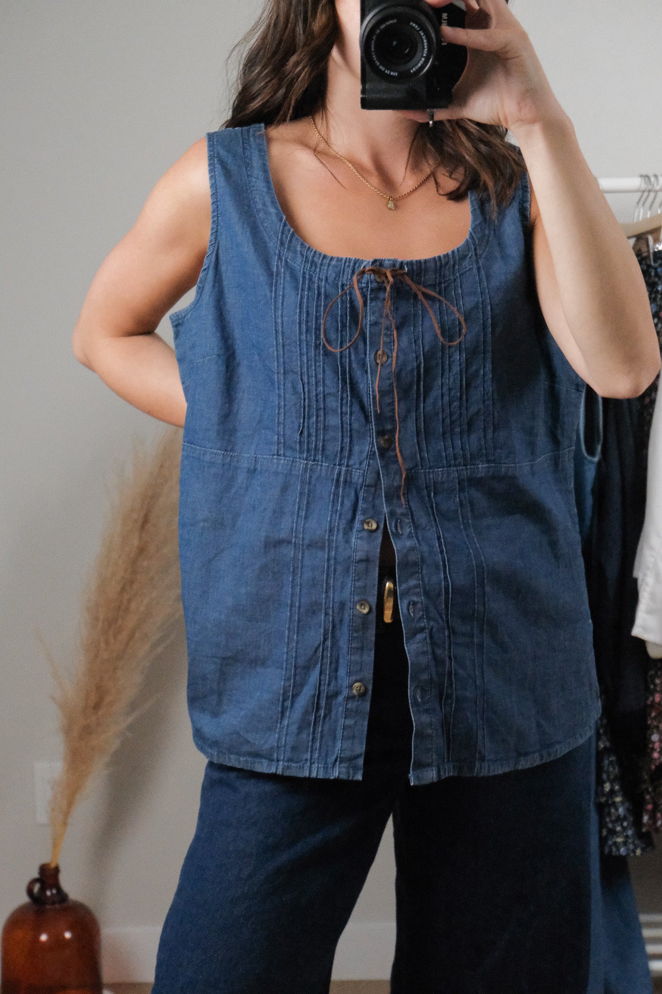 Vintage x Deadstock Denim Vest (XL)