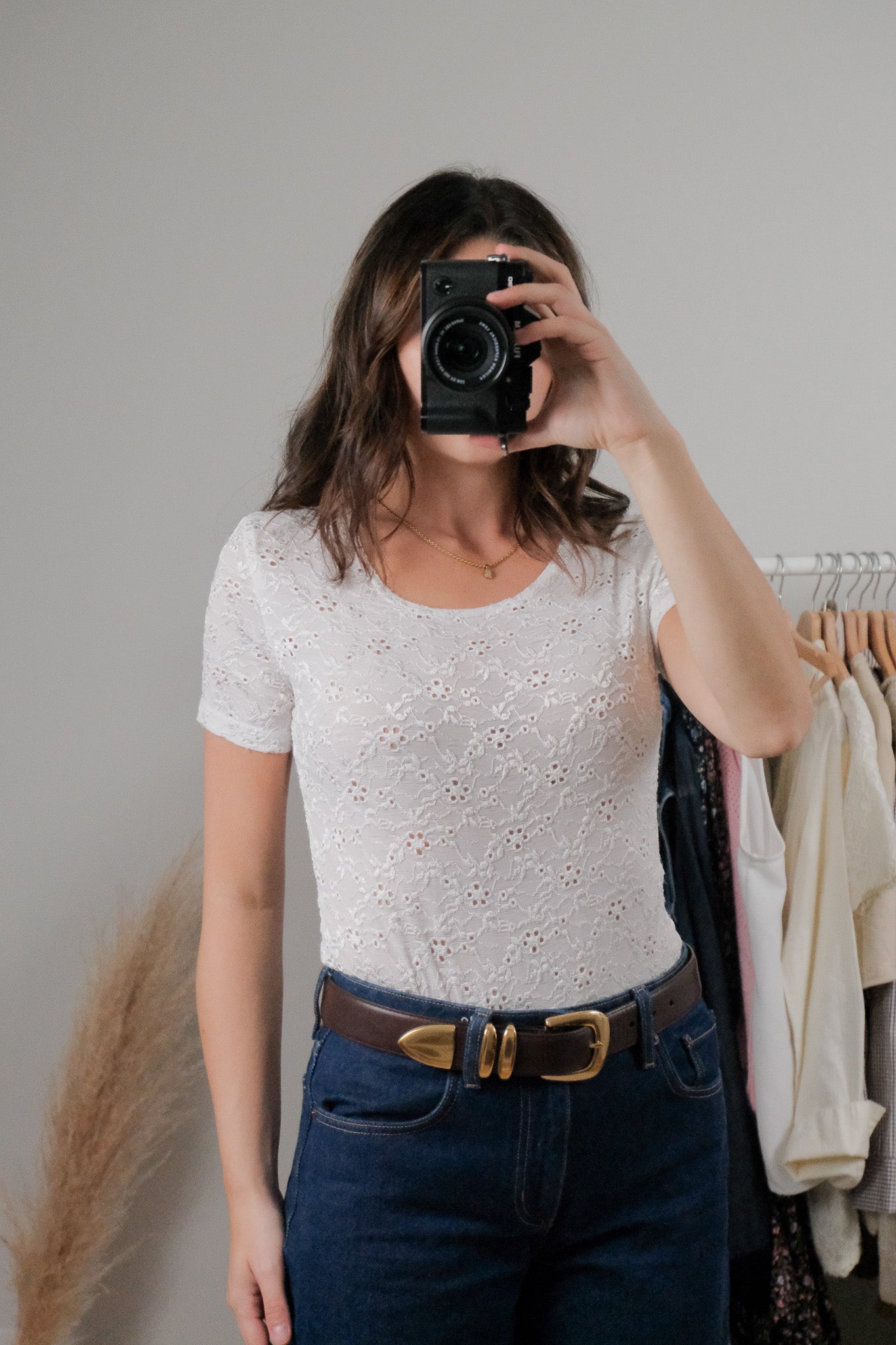 Vintage x Lace Top (S/M)