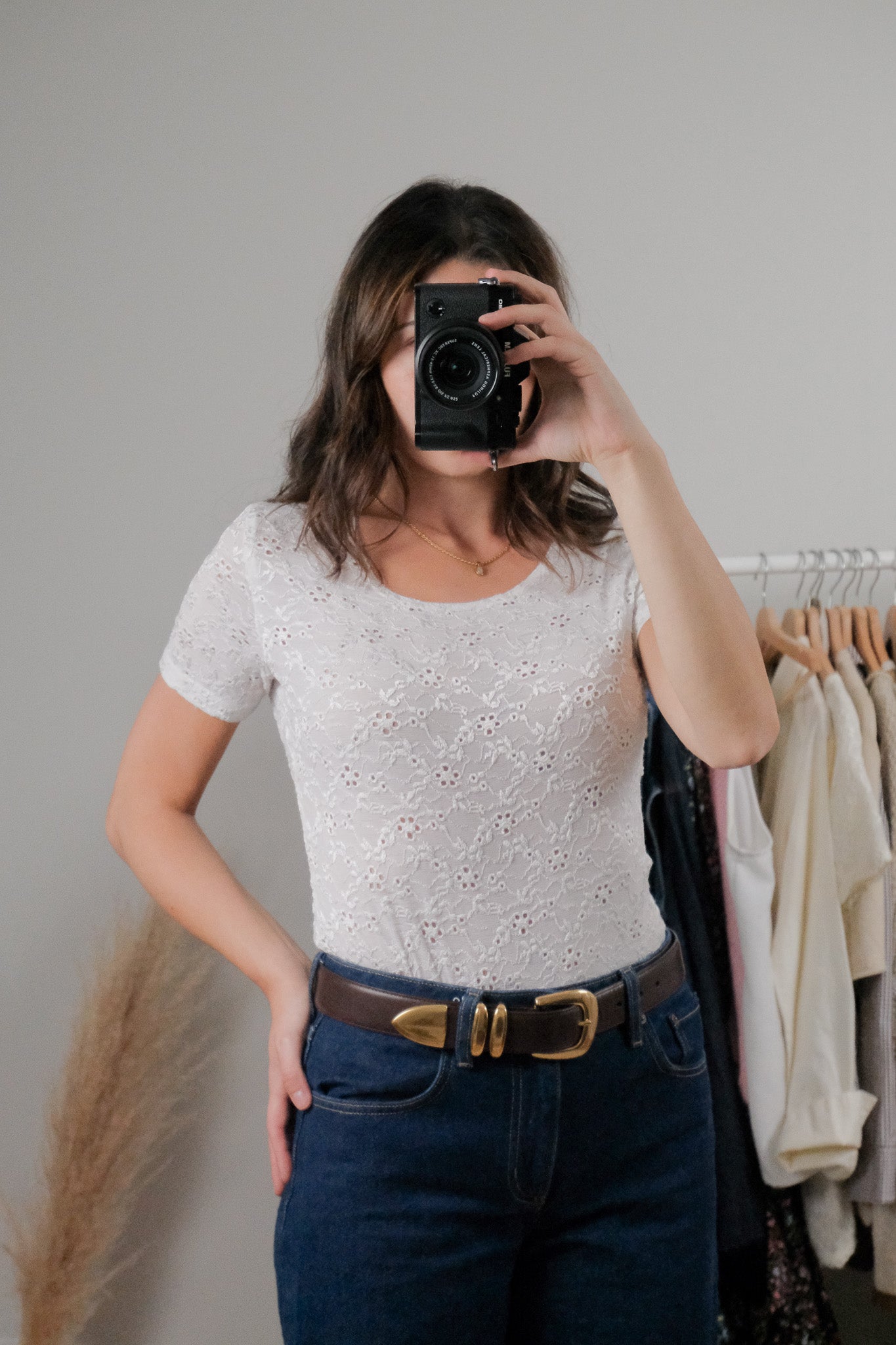 Vintage x Lace Top (S/M)
