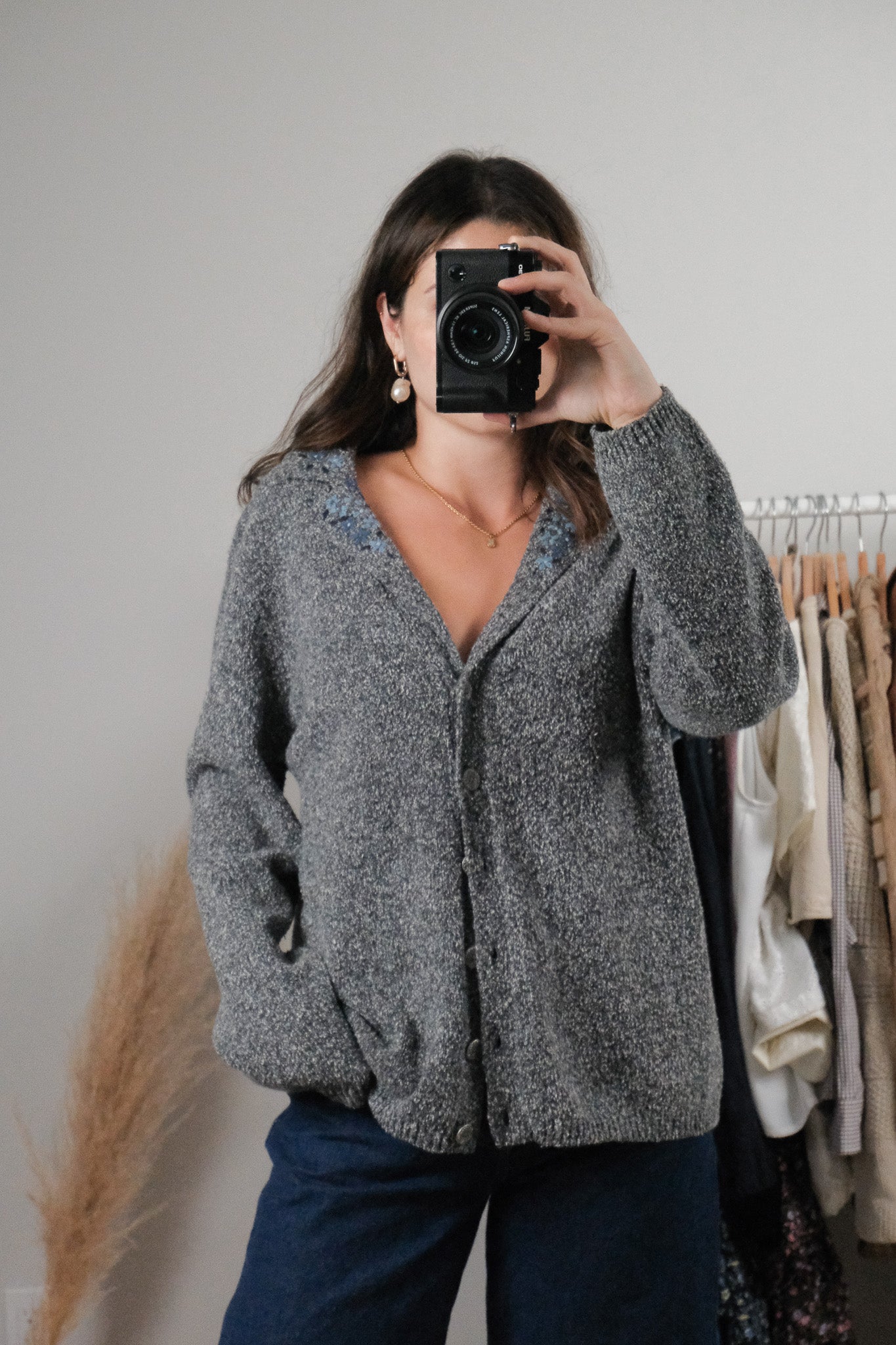 Vintage x Embroidered Cardigan (M/L)