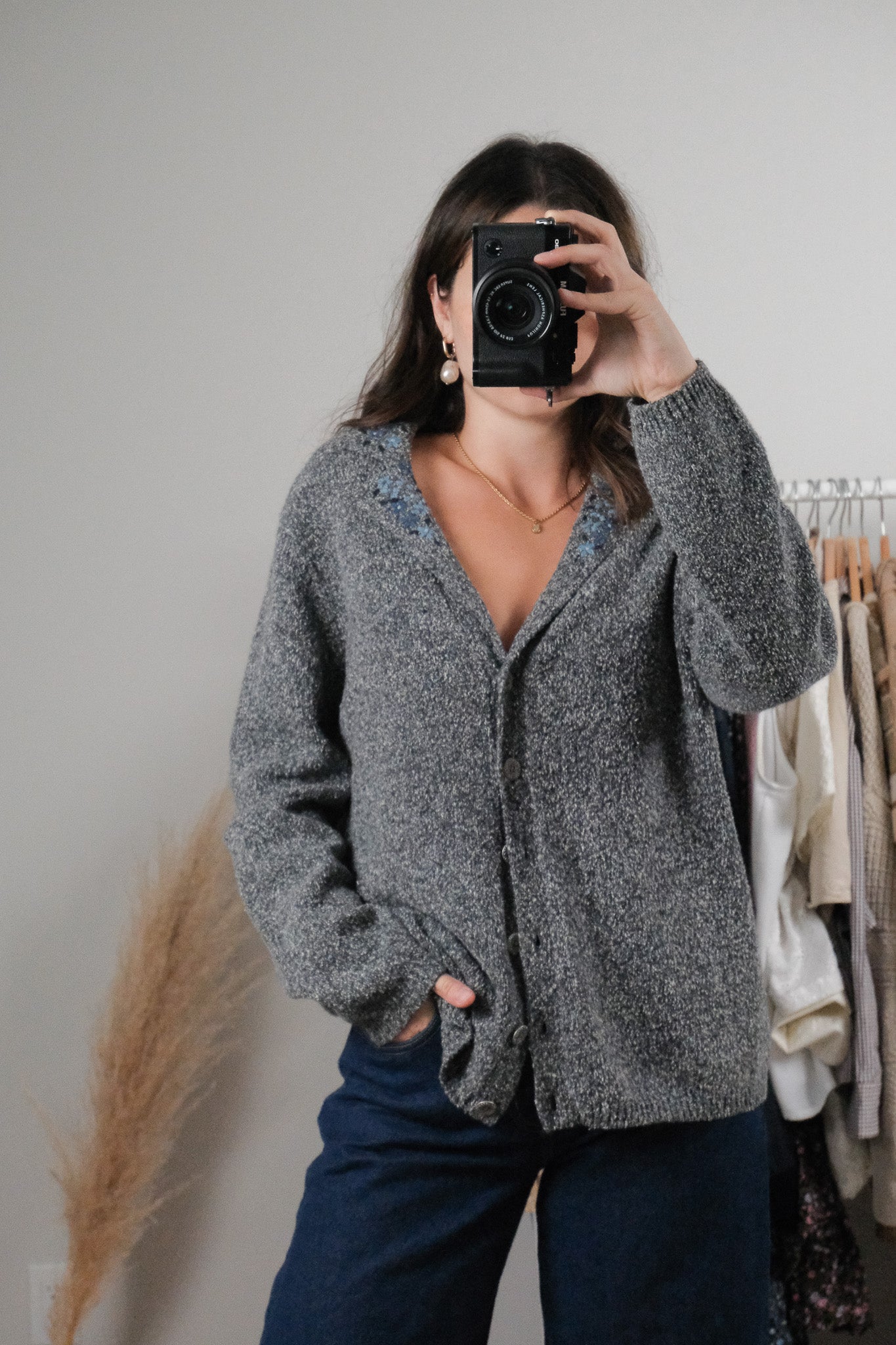 Vintage x Embroidered Cardigan (M/L)