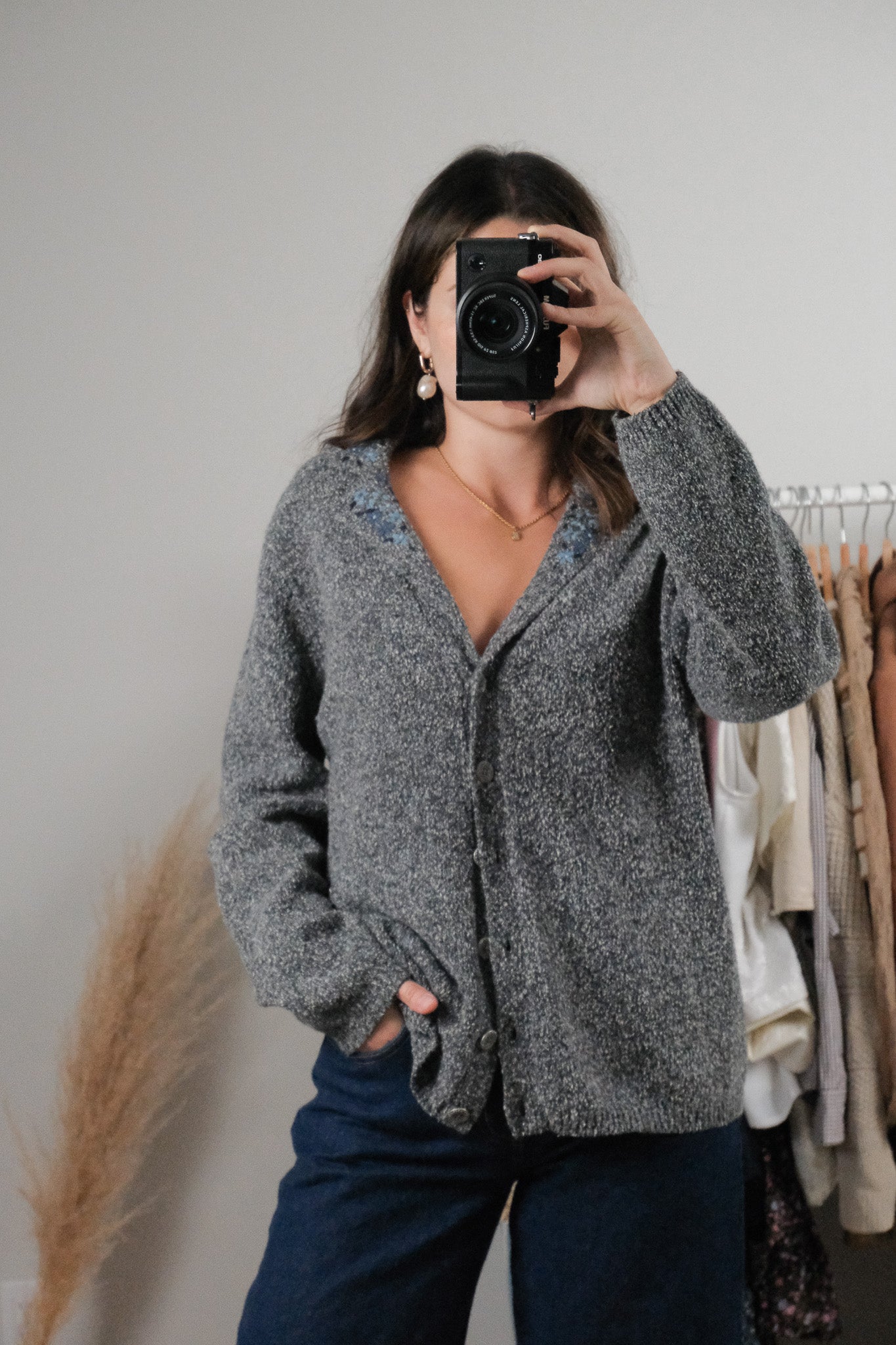 Vintage x Embroidered Cardigan (M/L)