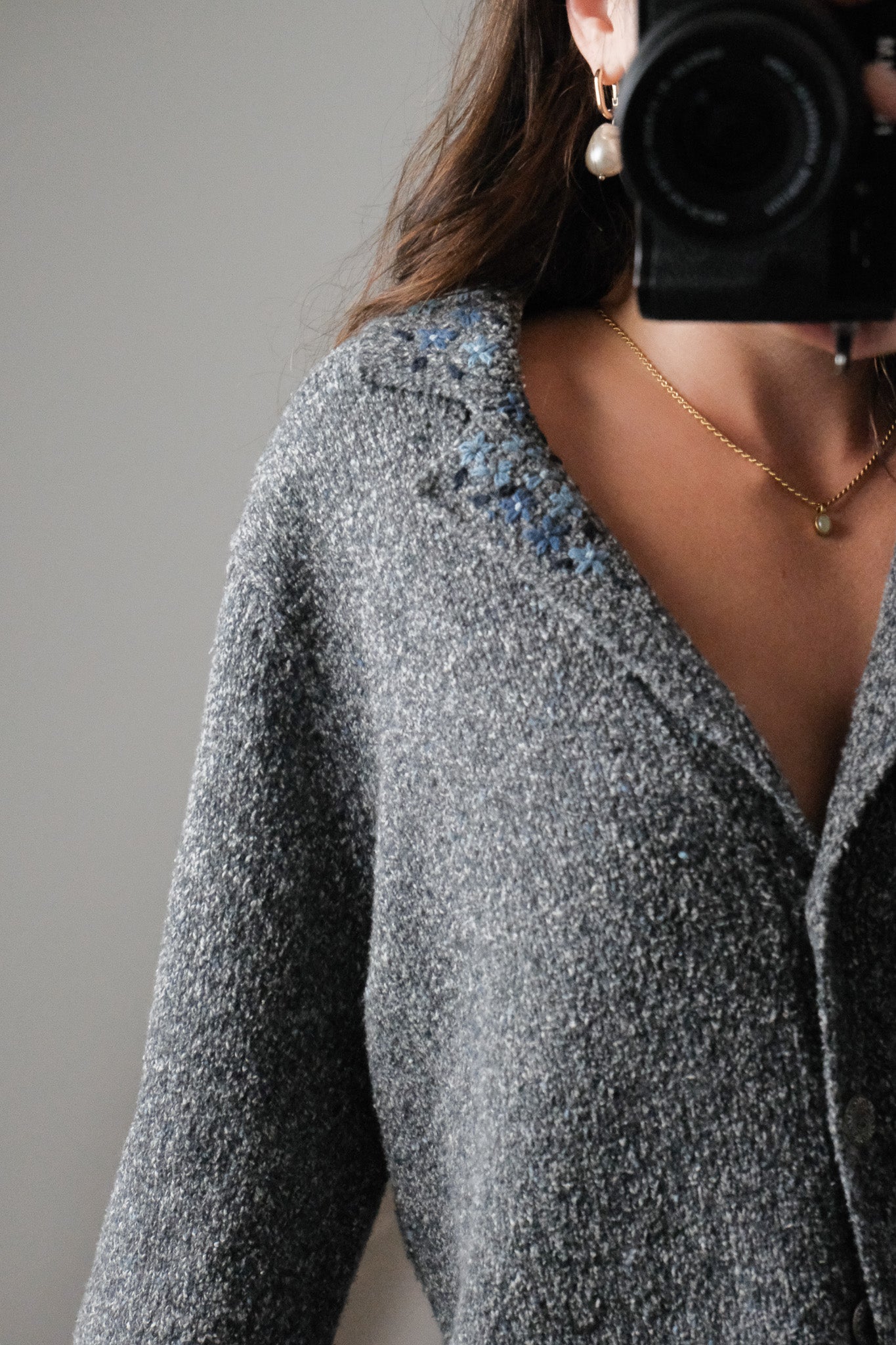 Vintage x Embroidered Cardigan (M/L)