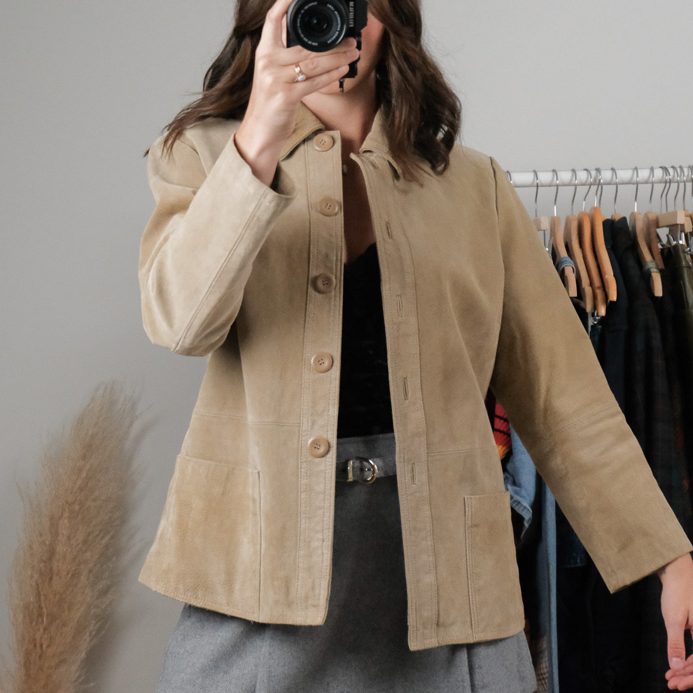 Vintage x Suede Jacket (S-M)