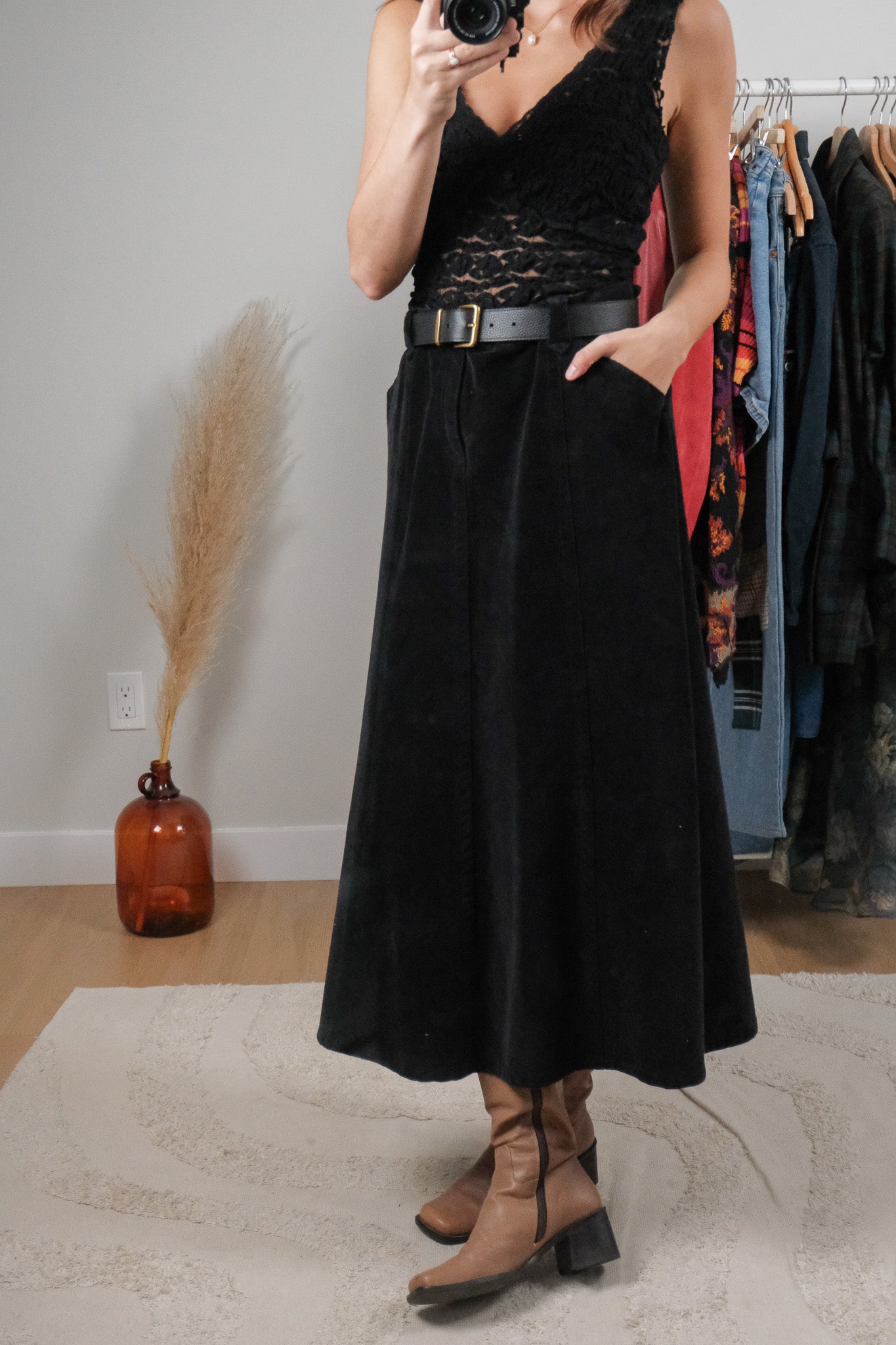 Vintage x Corduroy Maxi Skirt (10)