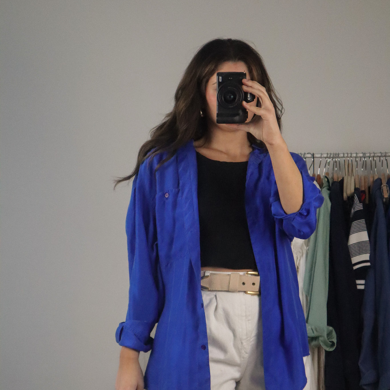 Vintage x Silk Button Up (M)