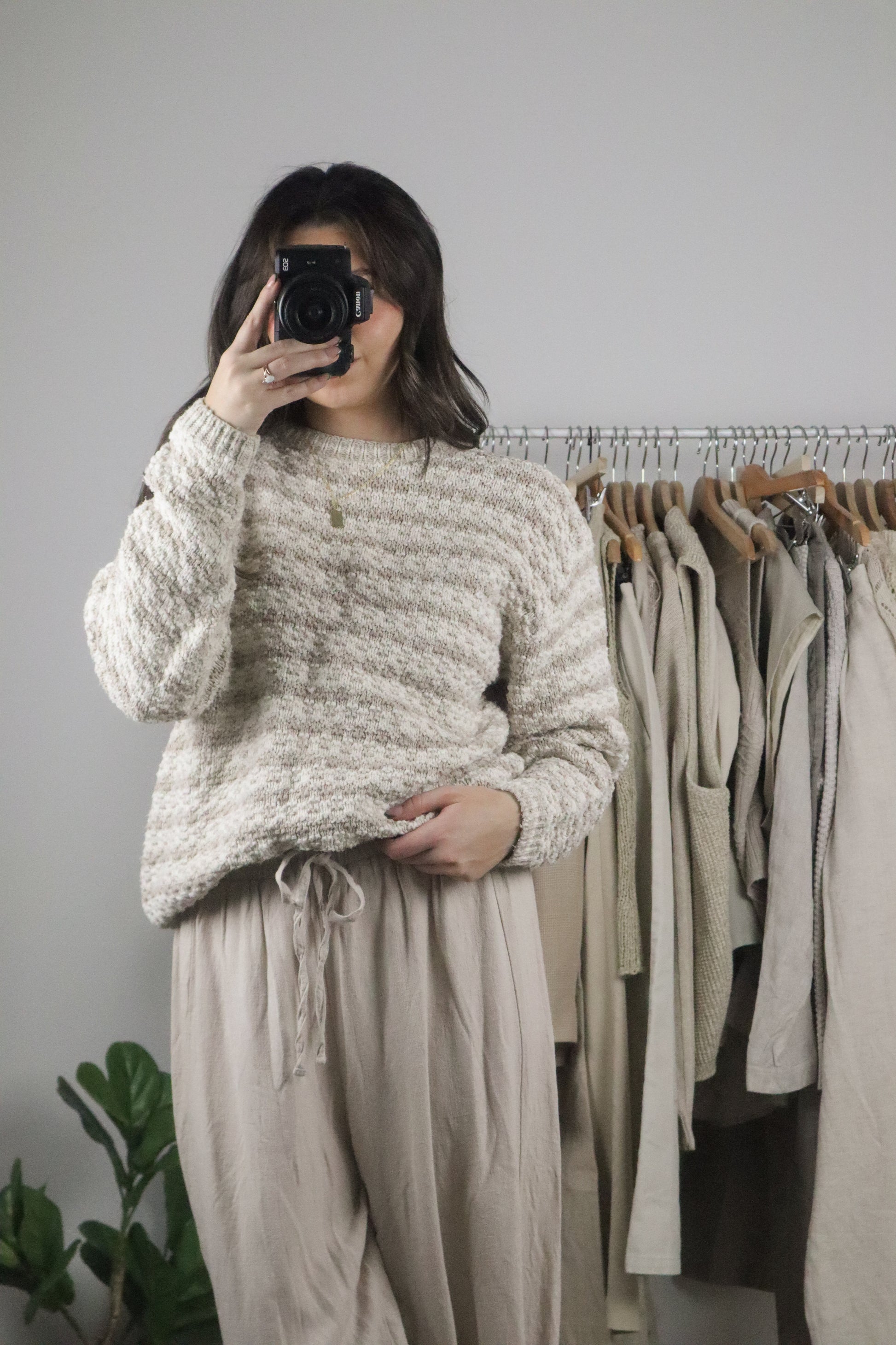 Made in USA x Patterned Sweater (M)