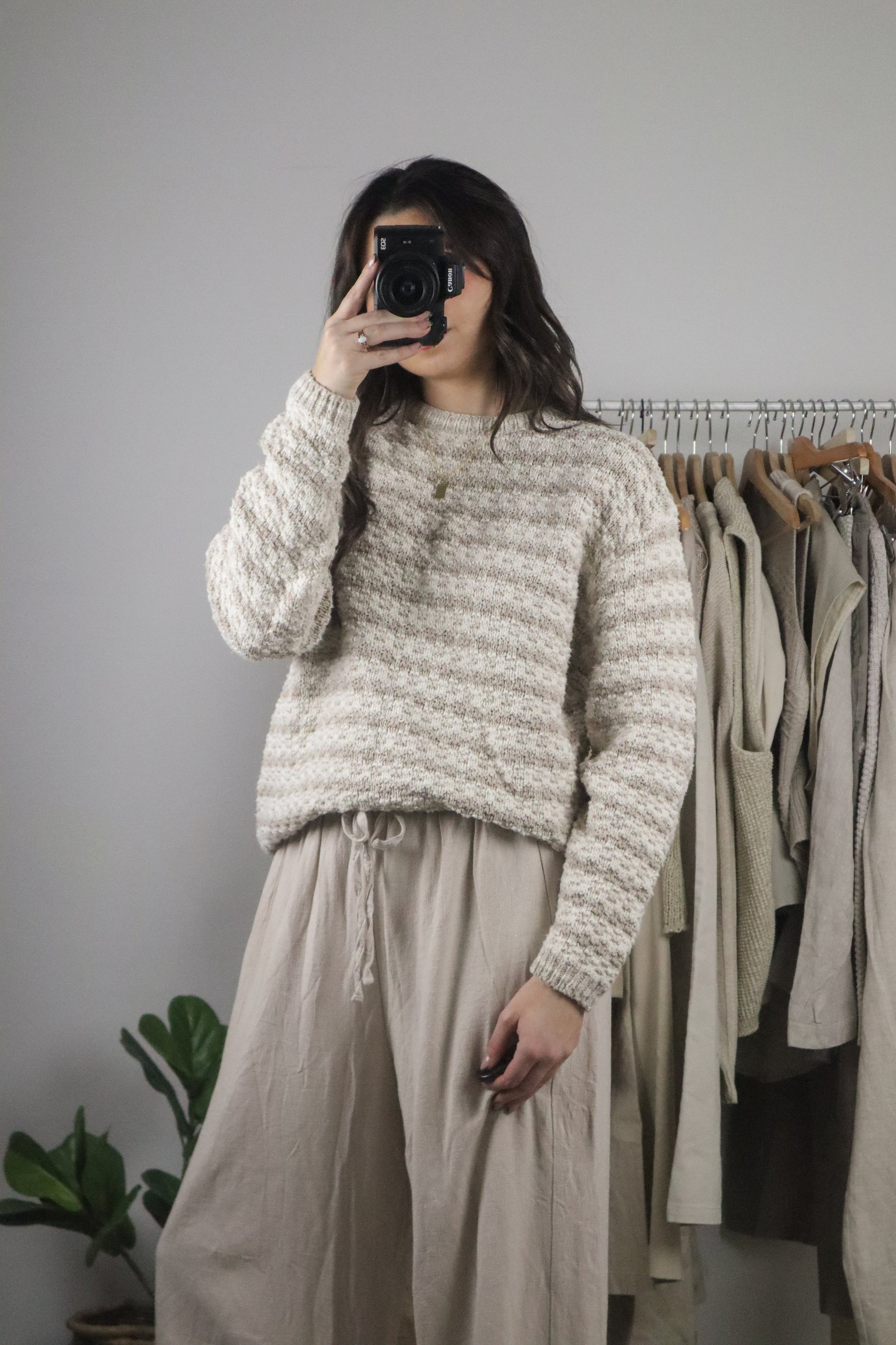 Made in USA x Patterned Sweater (M)