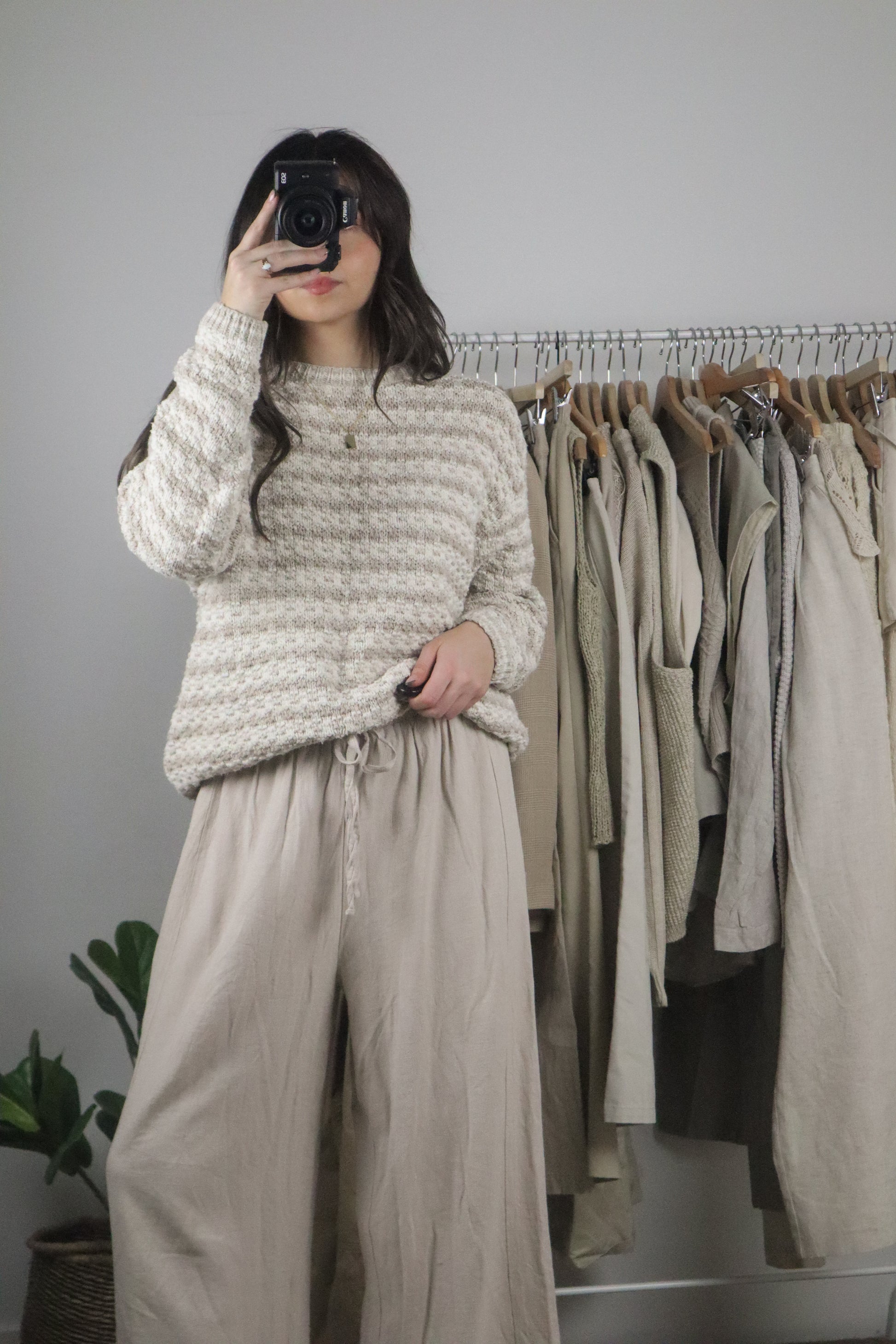 Made in USA x Patterned Sweater (M)