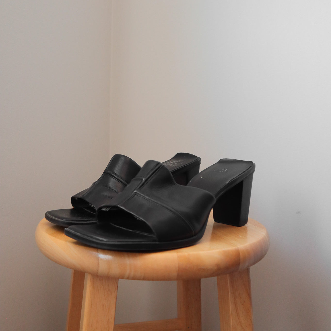 Vintage x Leather Patchwork Heels (8)