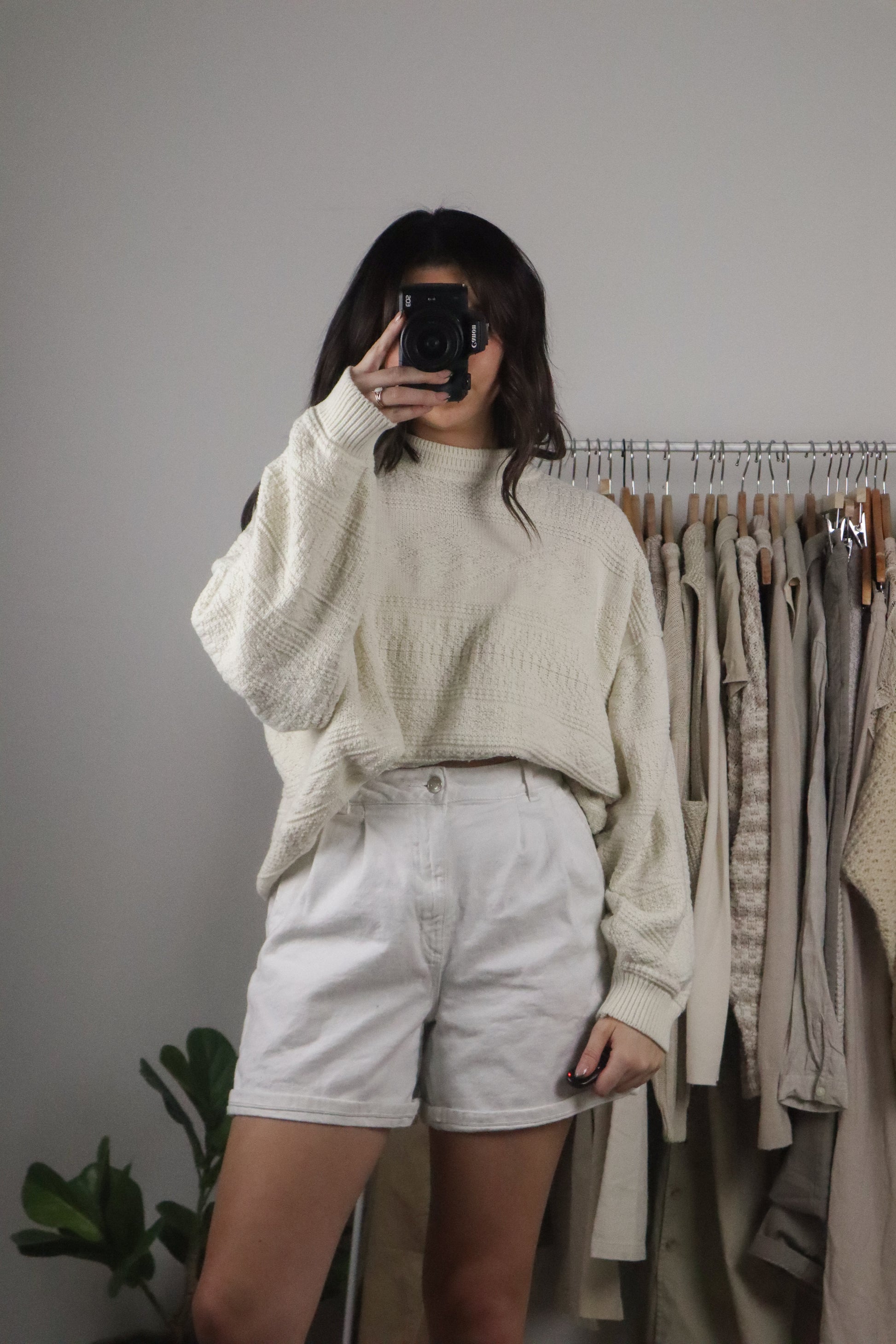 Made in Canada x Vintage x Textured Sweater (M/L)