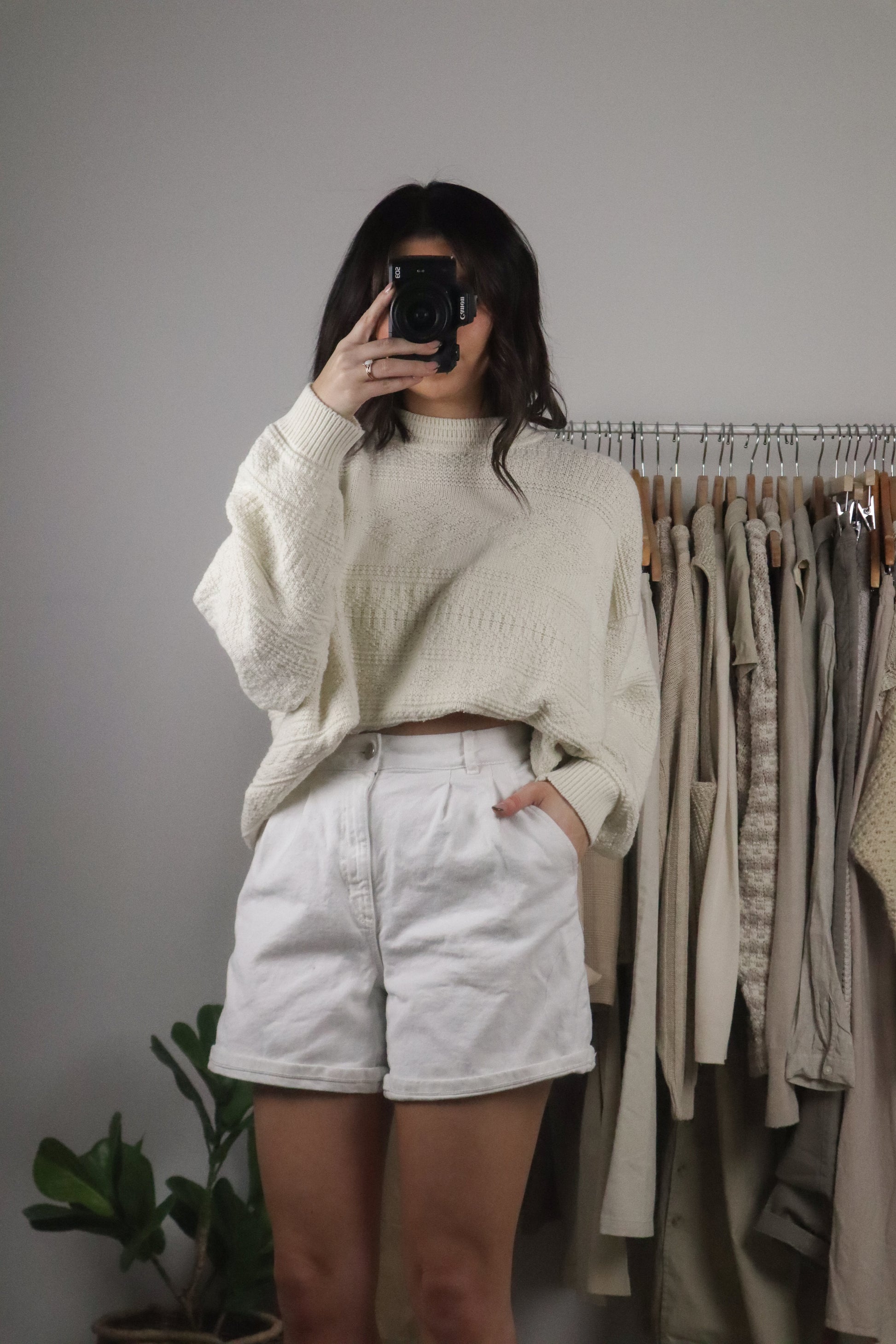 Made in Canada x Vintage x Textured Sweater (M/L)