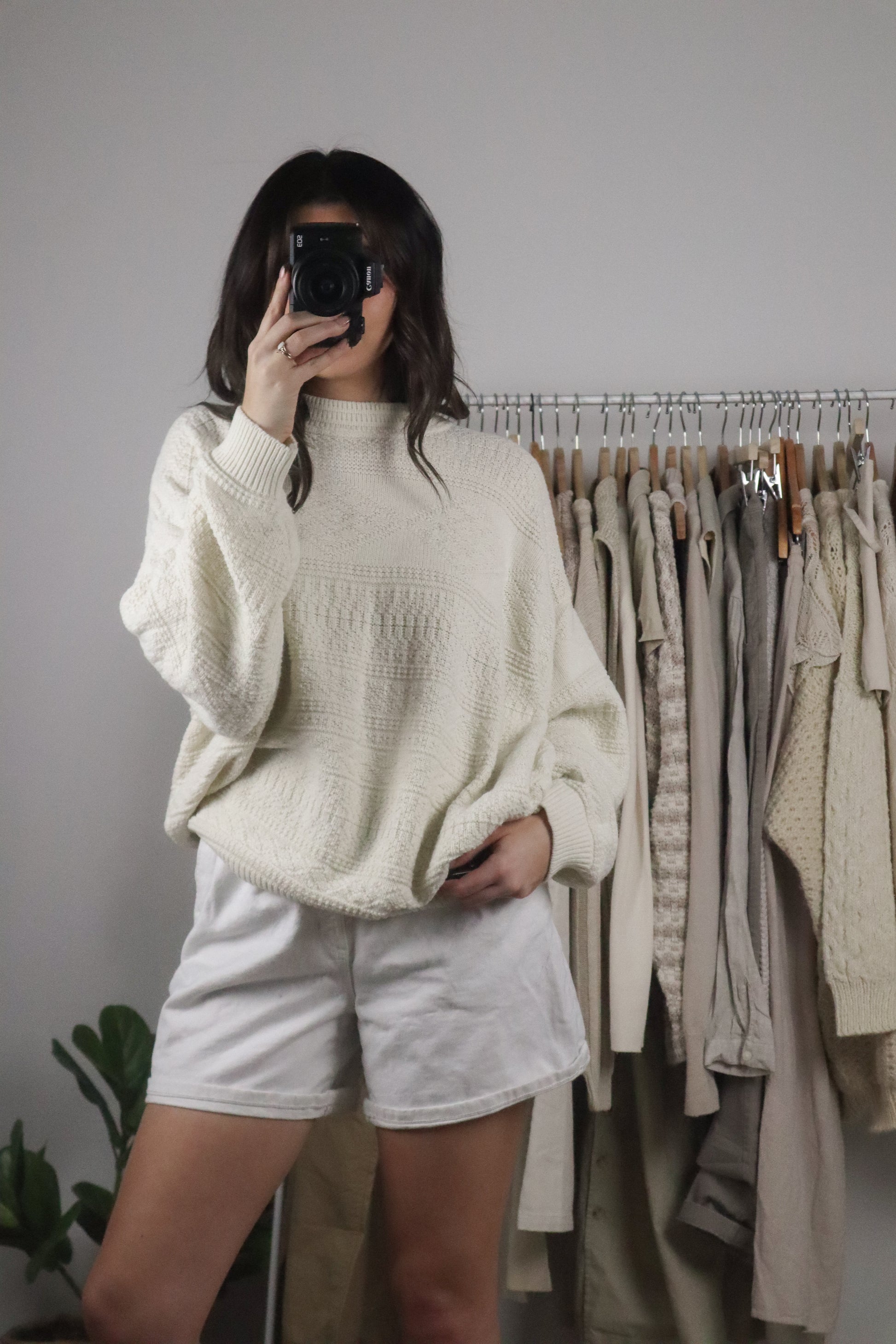 Made in Canada x Vintage x Textured Sweater (M/L)