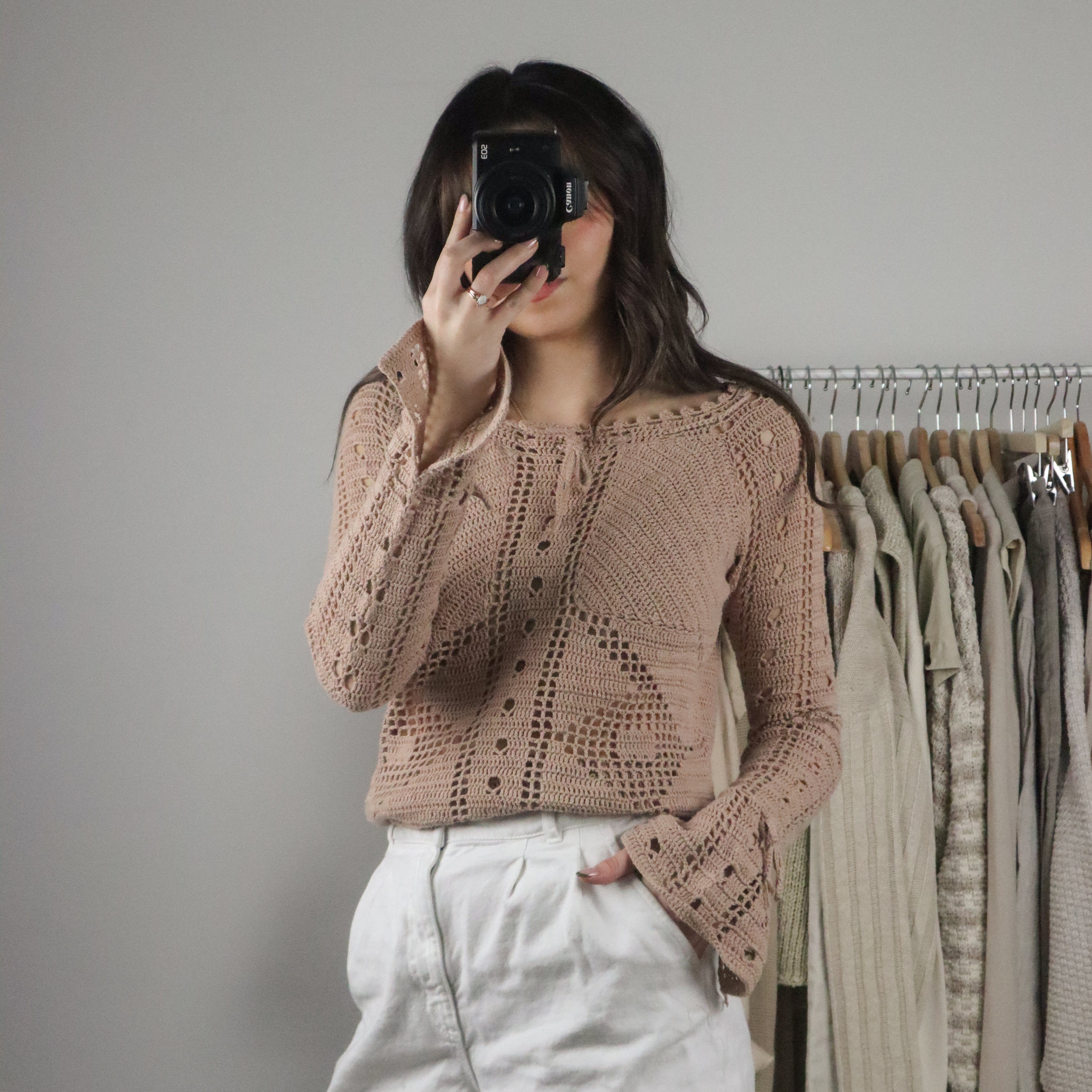 Modern x Crochet Long Sleeve (S/M)