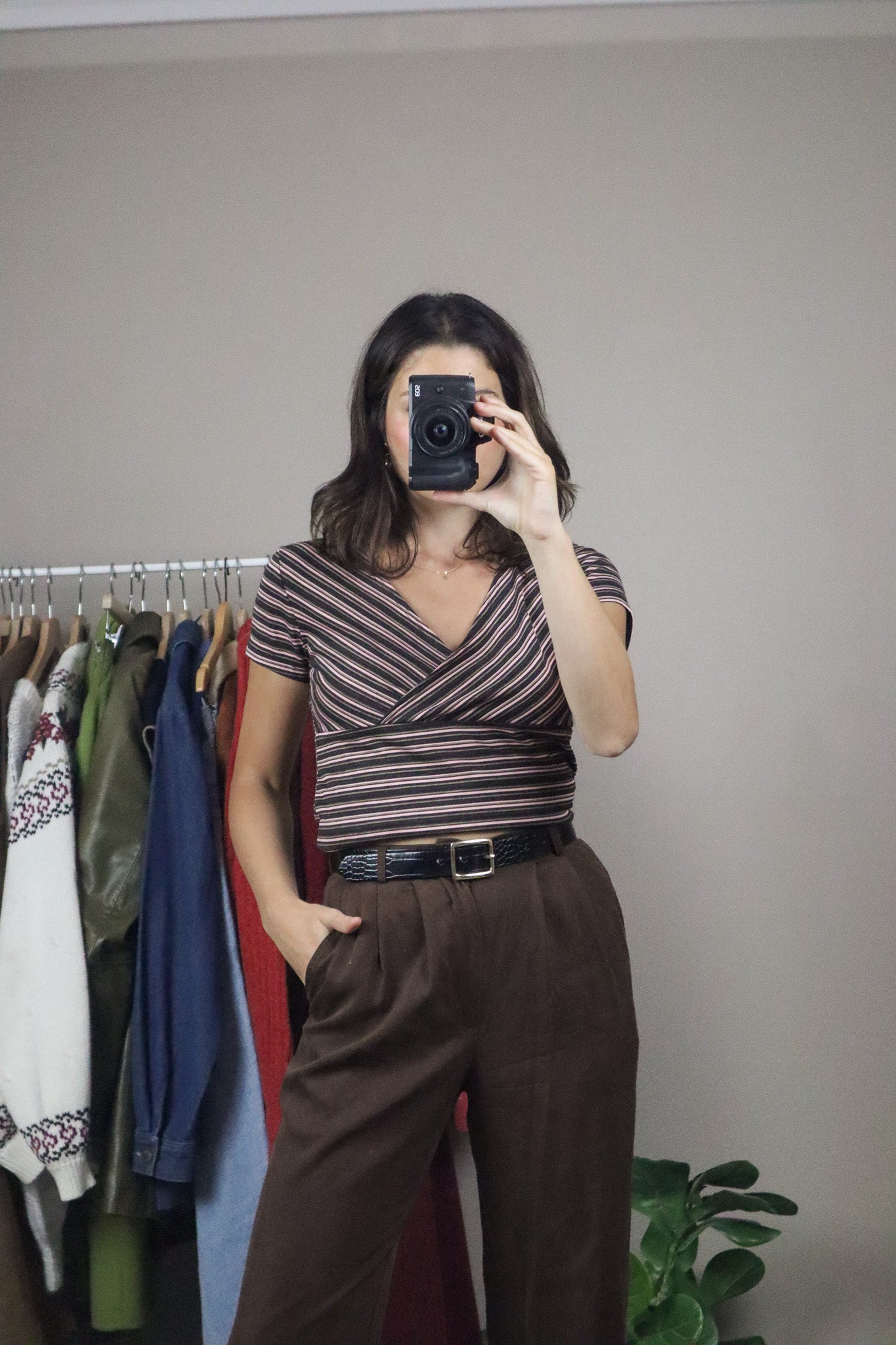 Made in Canada x Vintage x Strip T-Shirt (M)