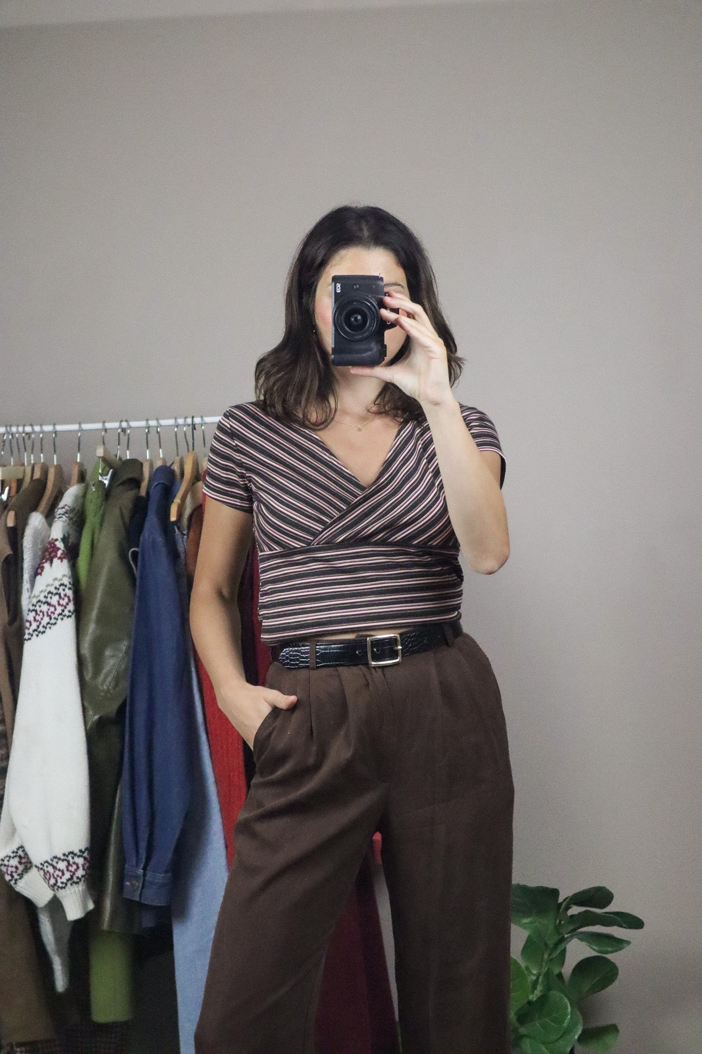 Made in Canada x Vintage x Strip T-Shirt (M)