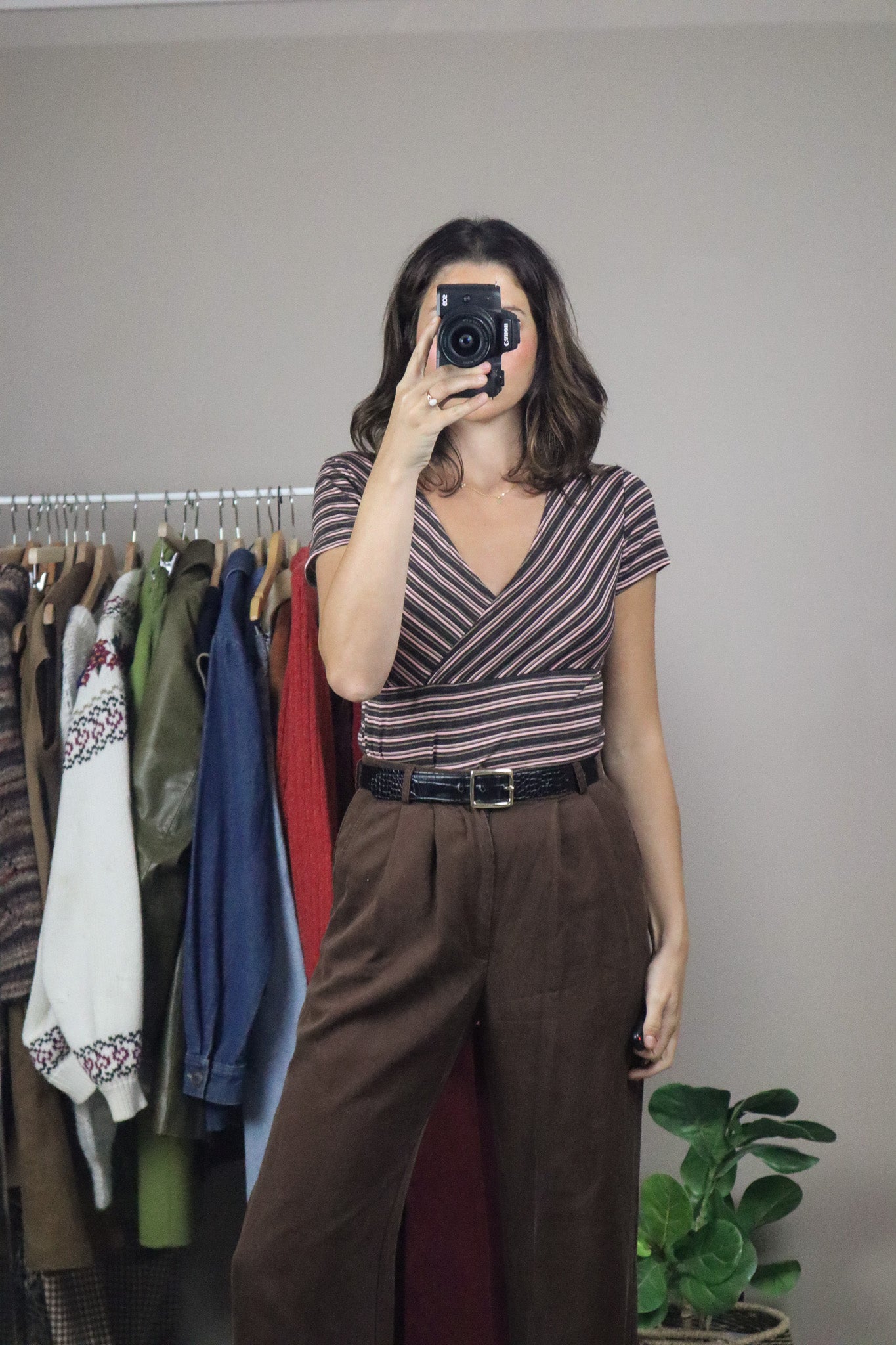 Made in Canada x Vintage x Strip T-Shirt (M)