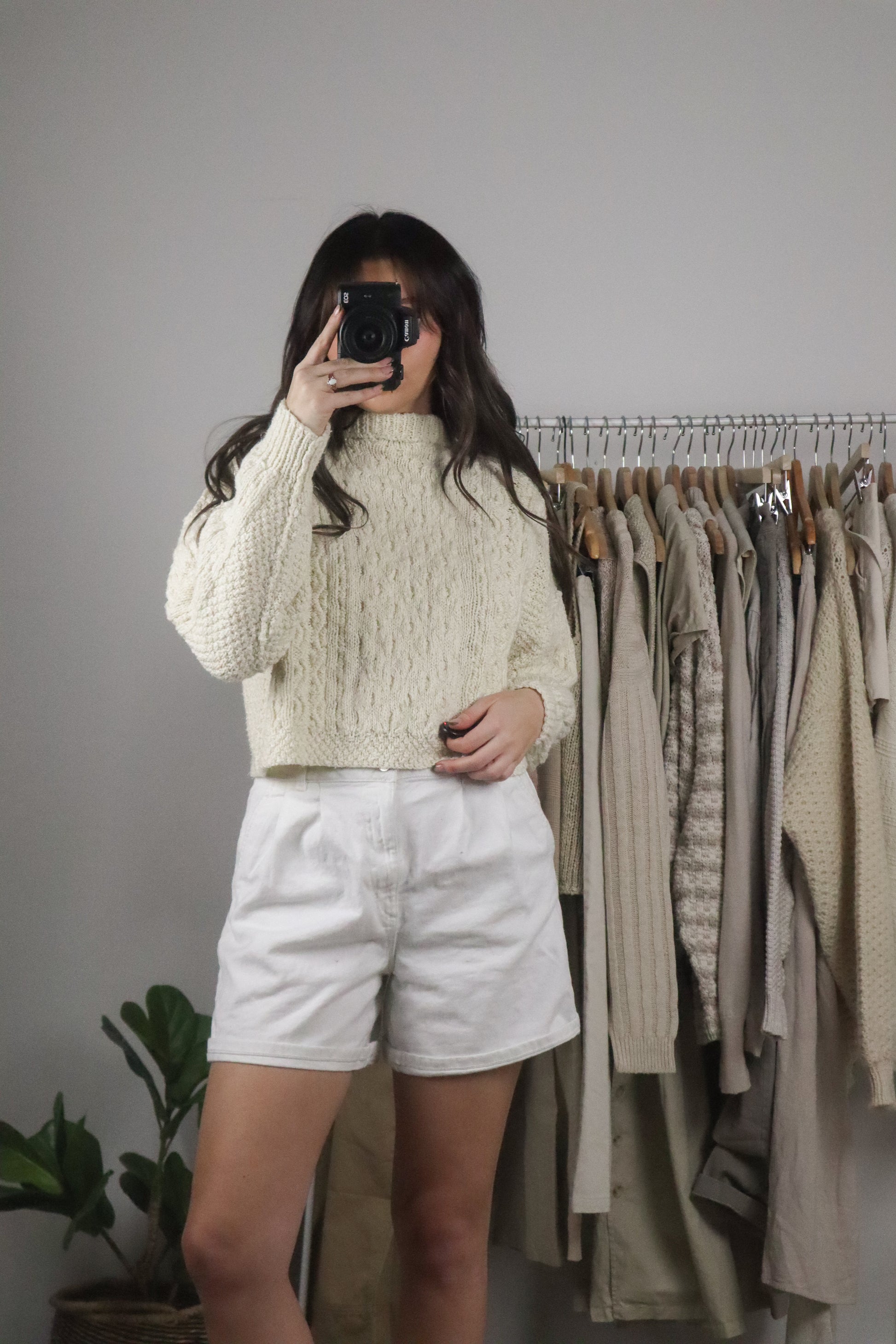 Vintage x Cropped Chunky Knit (S)
