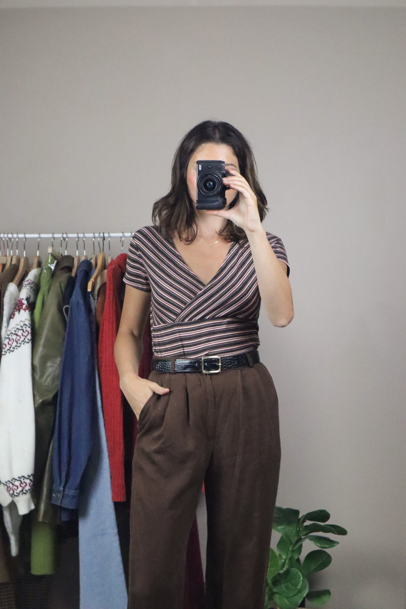 Made in Canada x Vintage x Strip T-Shirt (M)