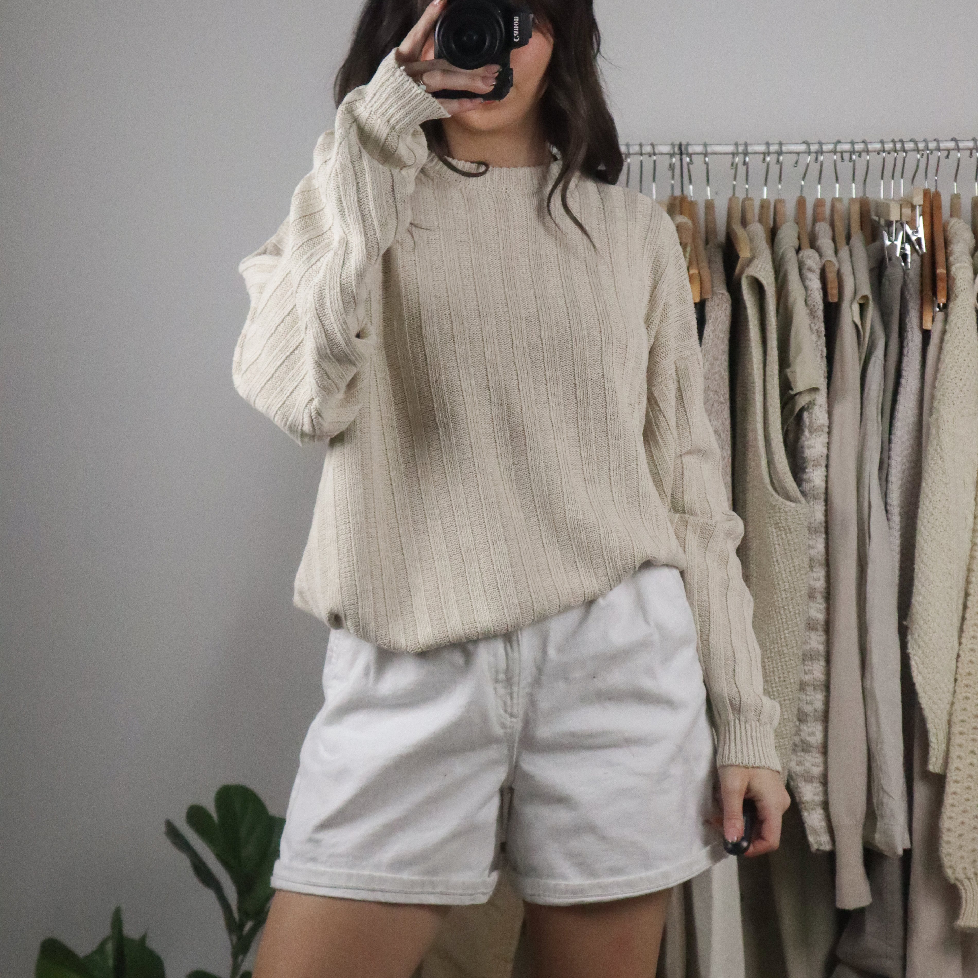 Vintage x Linen & Silk Sweater (M/L)