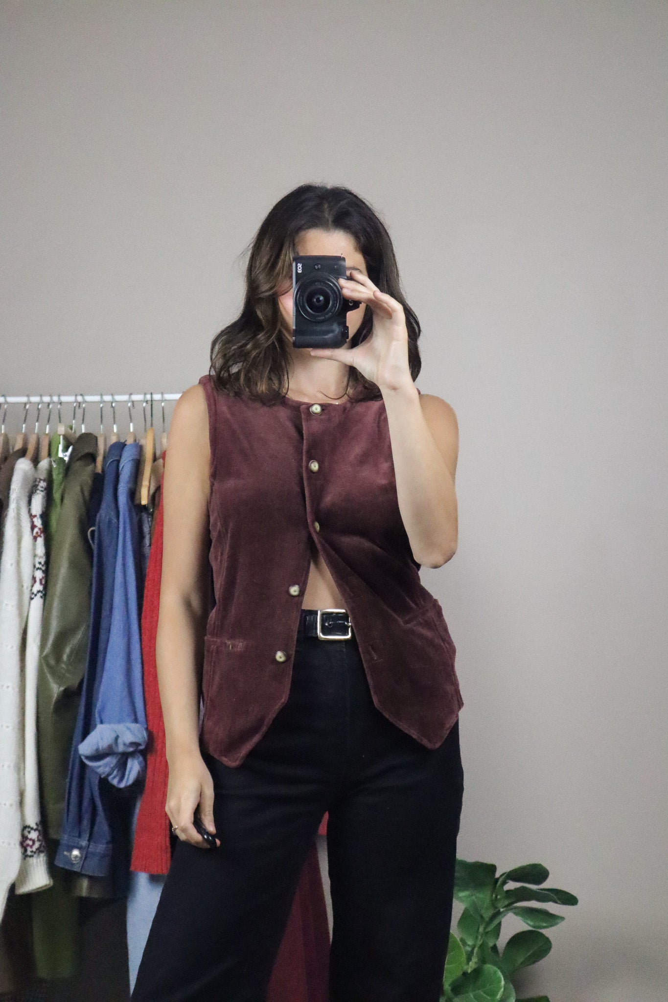 Vintage x Velour Vest (M)