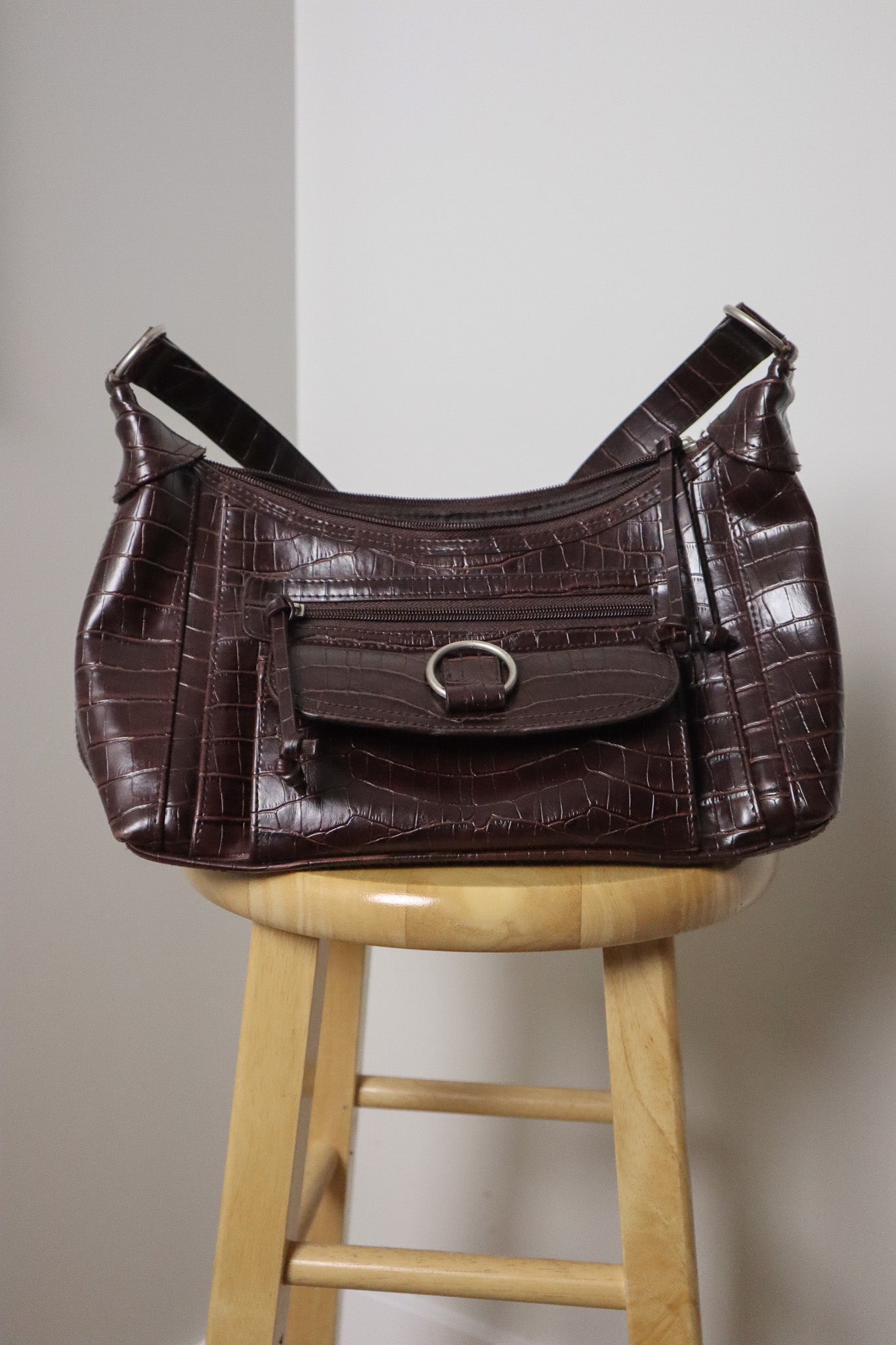 Vintage x Faux Leather Shoulder Bag