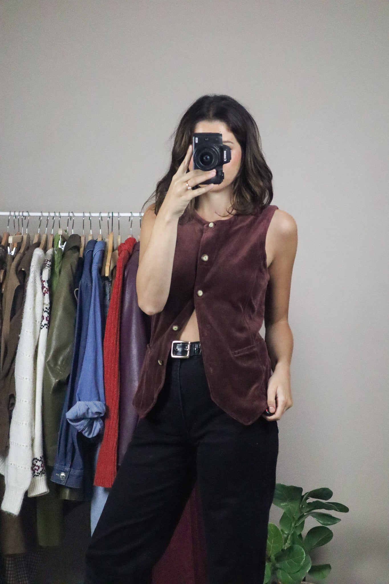 Vintage x Velour Vest (M)