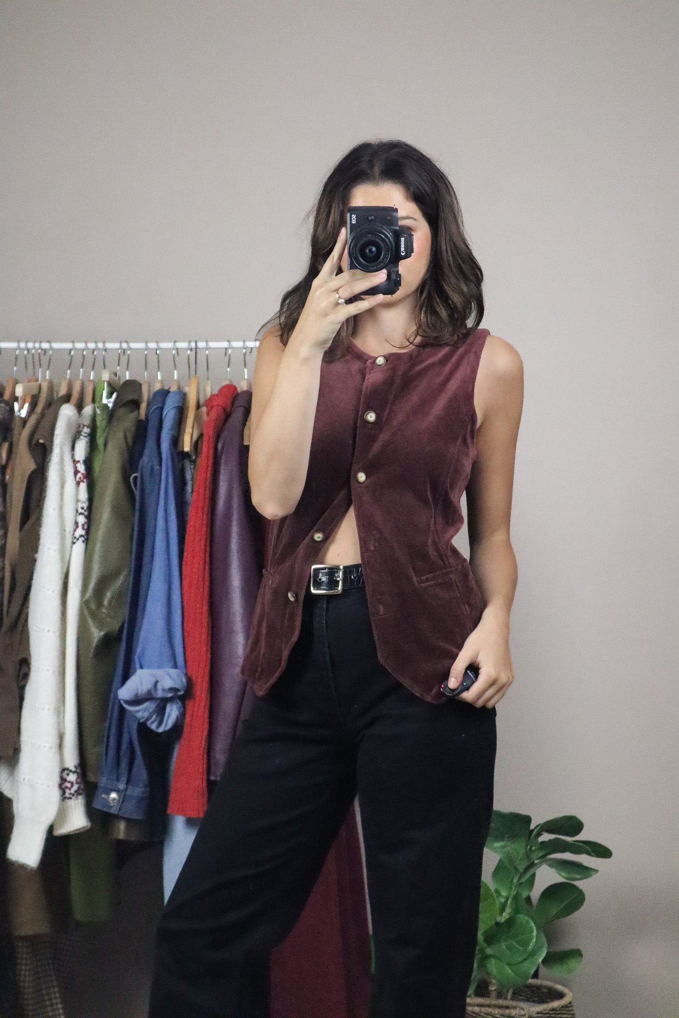 Vintage x Velour Vest (M)