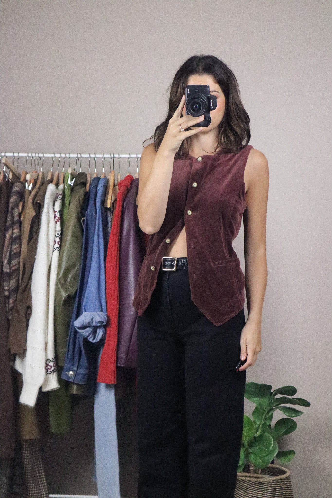 Vintage x Velour Vest (M)